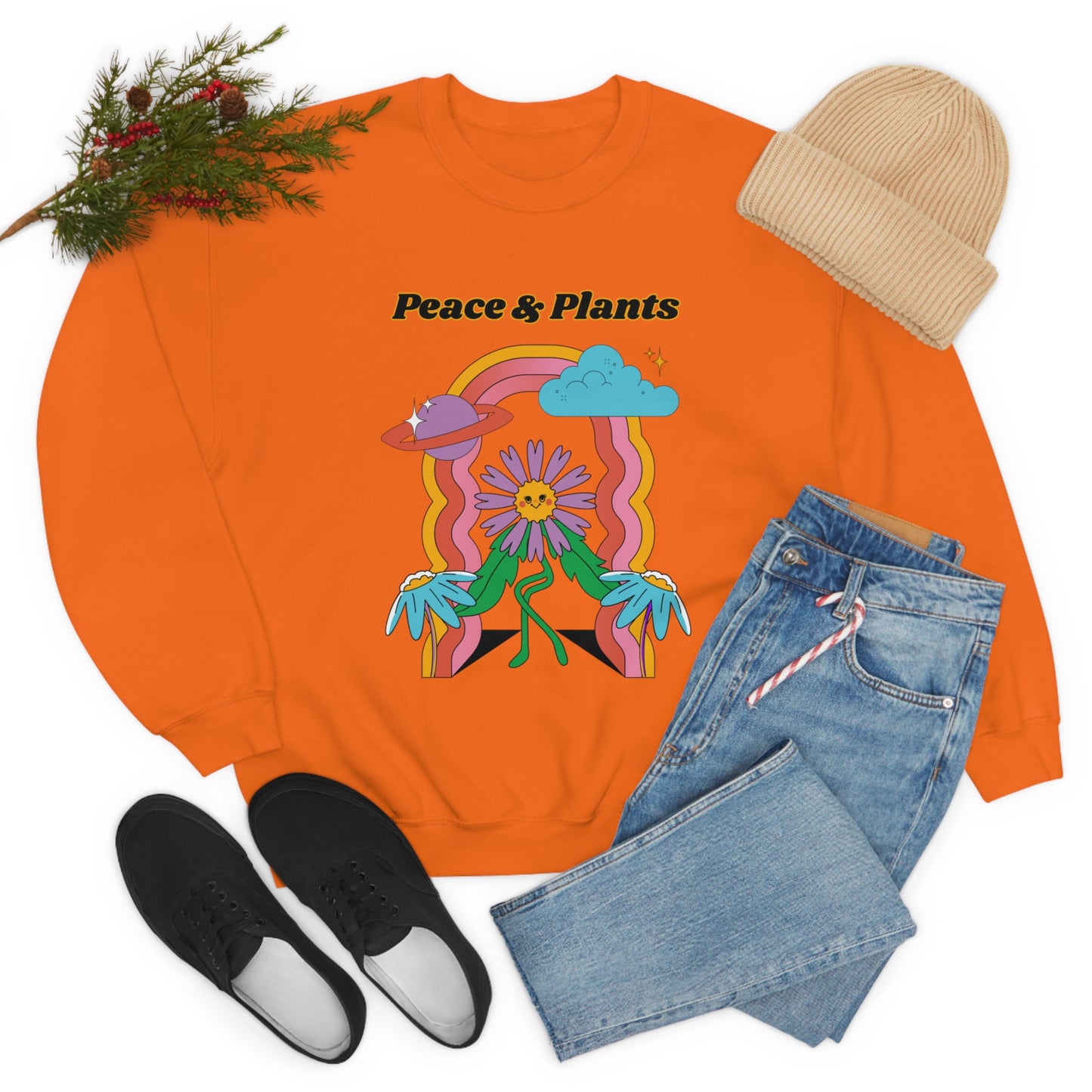 Peace & Plants Unisex Crewneck