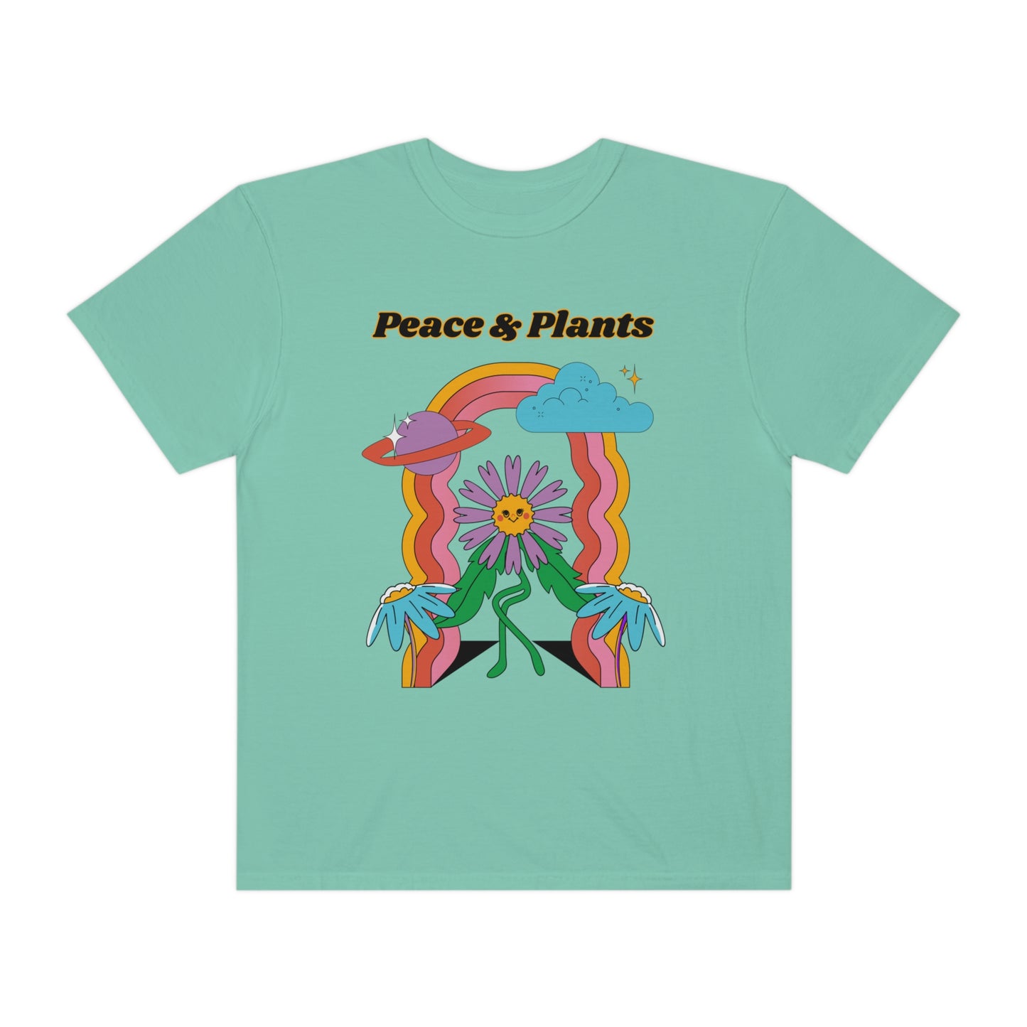 Peace & Plants Garment-Dyed T-shirt
