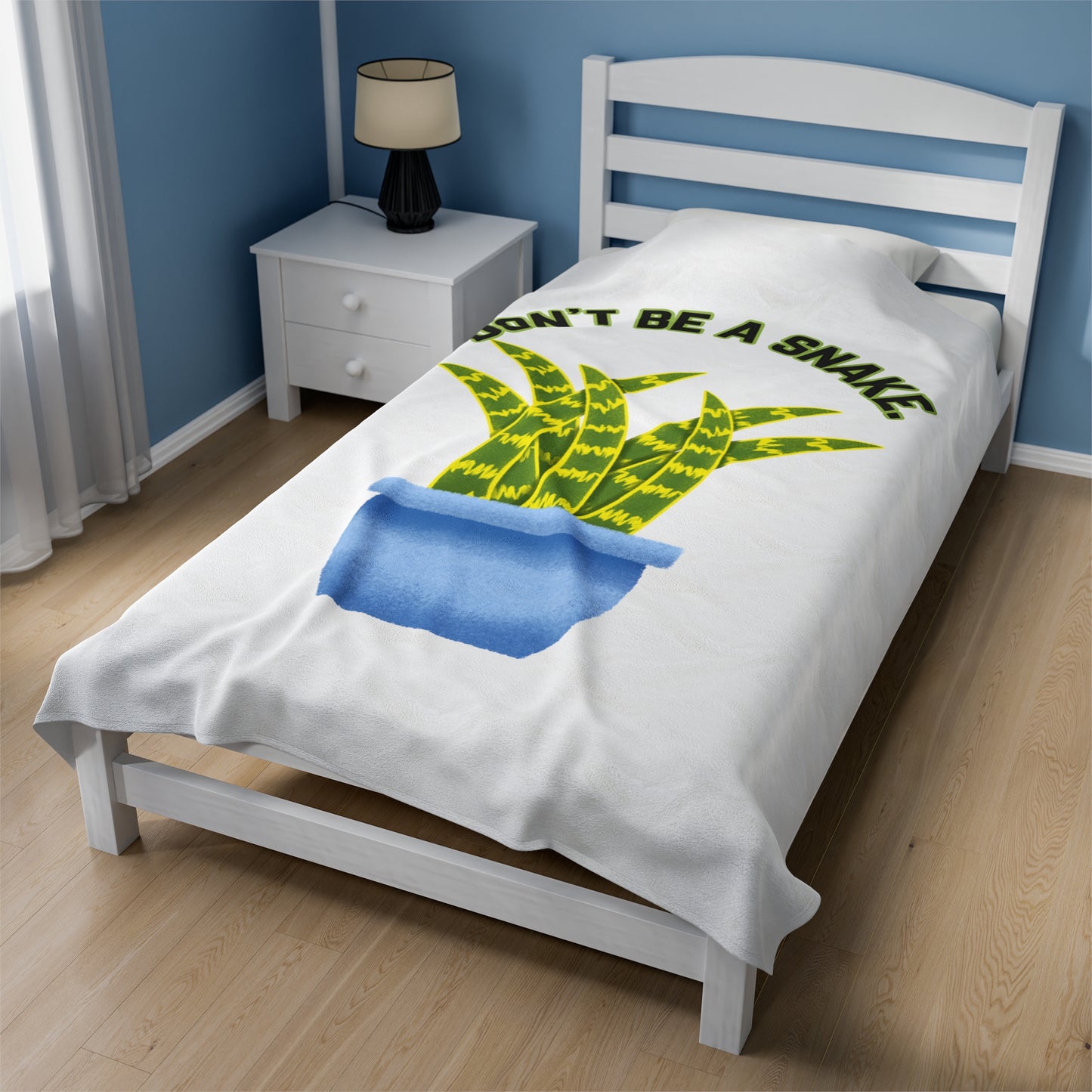 Don't Be A Snake Velveteen Plush Blanket