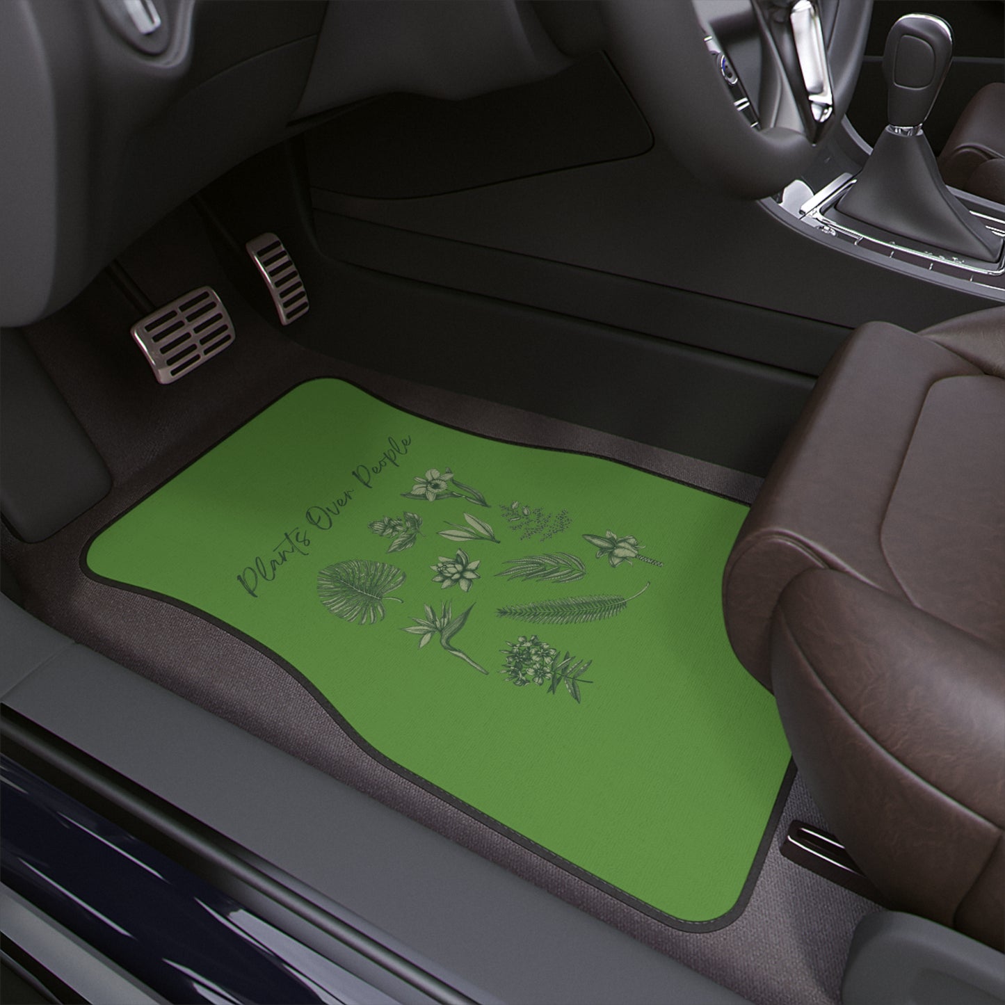 Plants Over People Car Floor Mats, 1pc