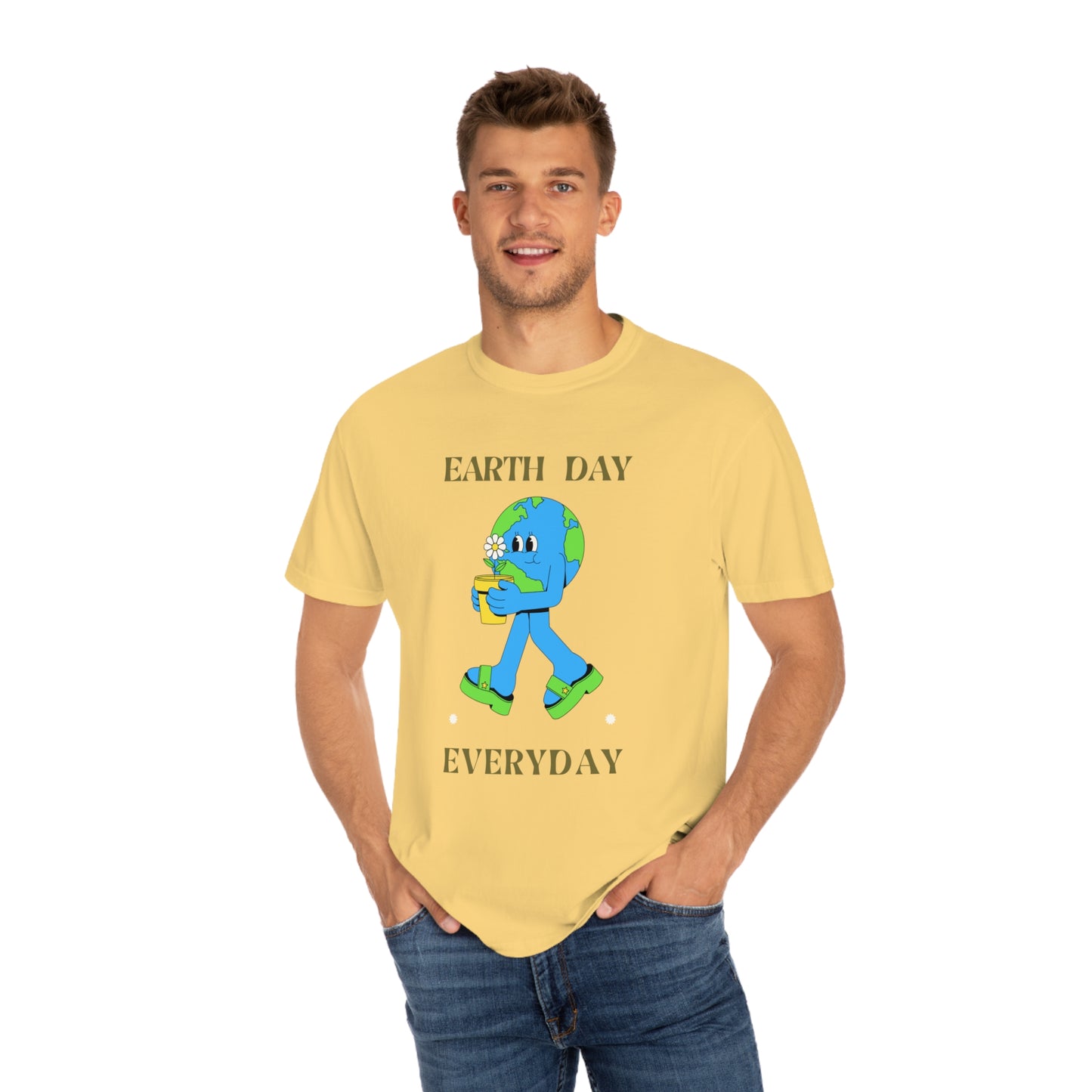 Earth Day Everyday Unisex Garment-Dyed T-shirt