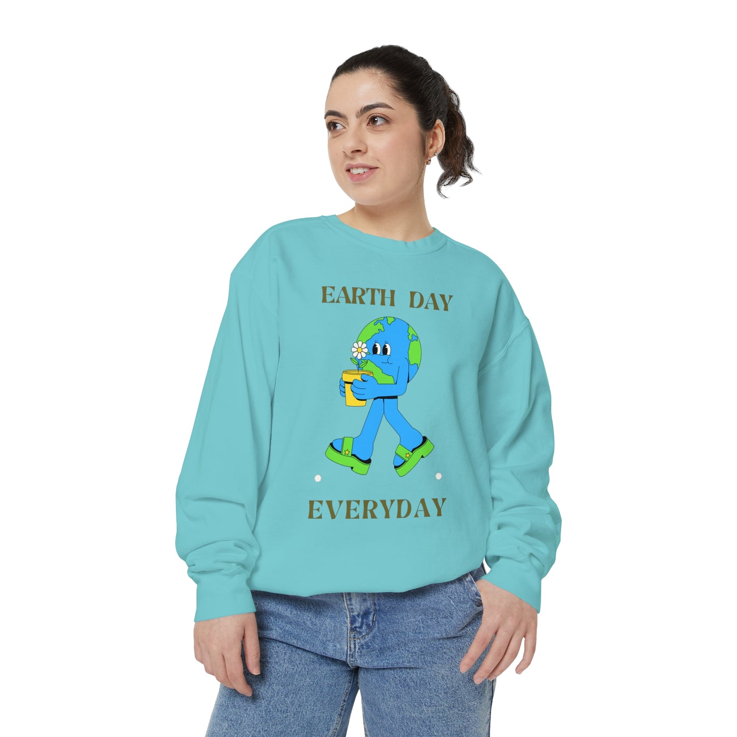 Earth Day Everyday Unisex Garment-Dyed Sweatshirt