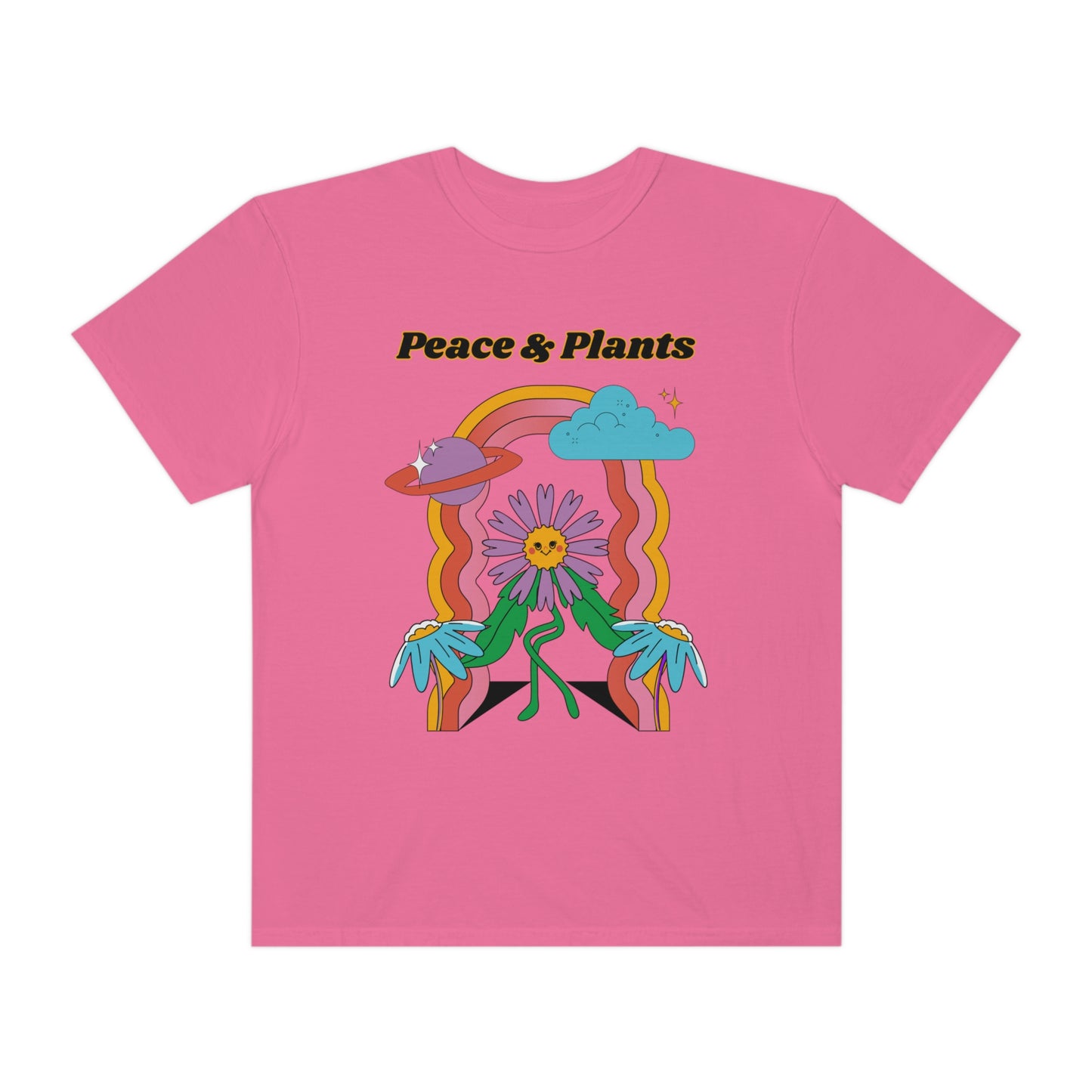 Peace & Plants Garment-Dyed T-shirt