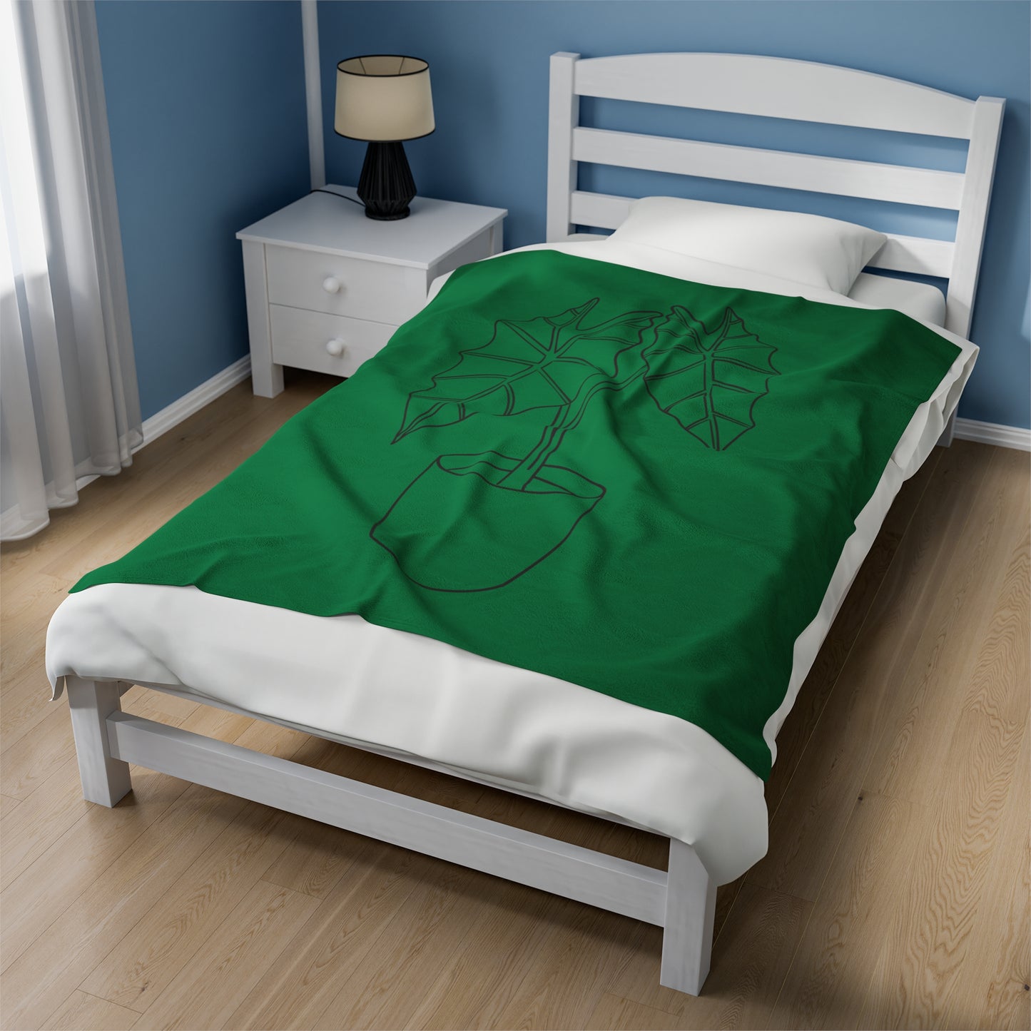 Alocasia Velveteen Plush Blanket