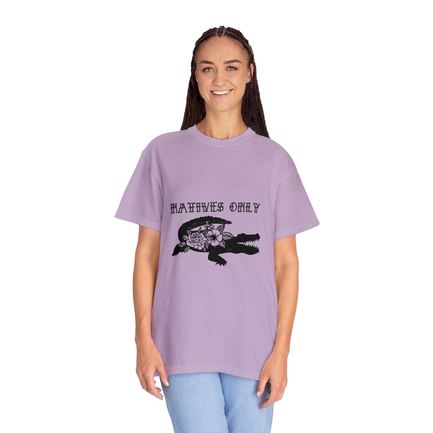 Natives Only Alligator Unisex Garment-Dyed T-shirt