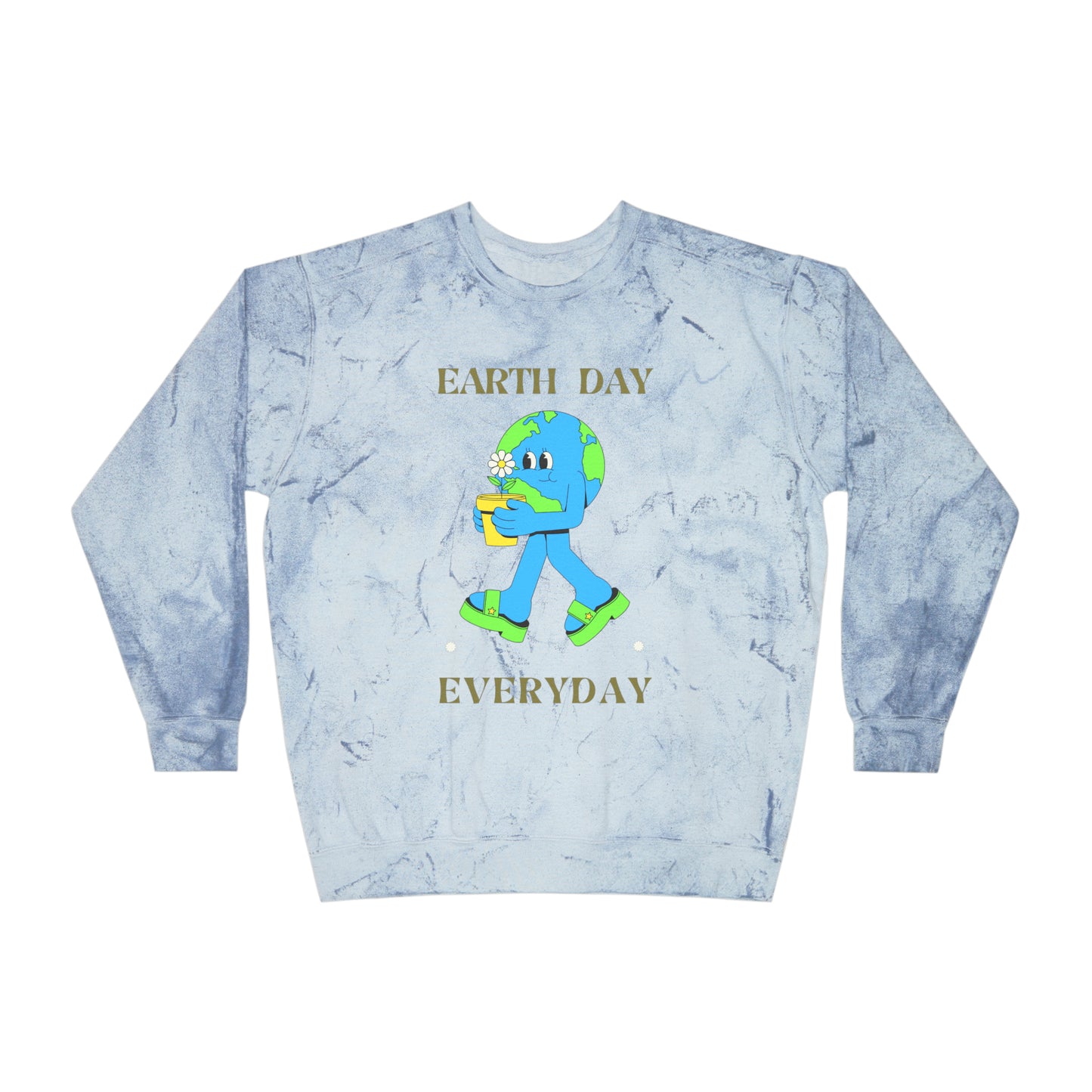 Earth Day Everyday Unisex Color Blast Crewneck