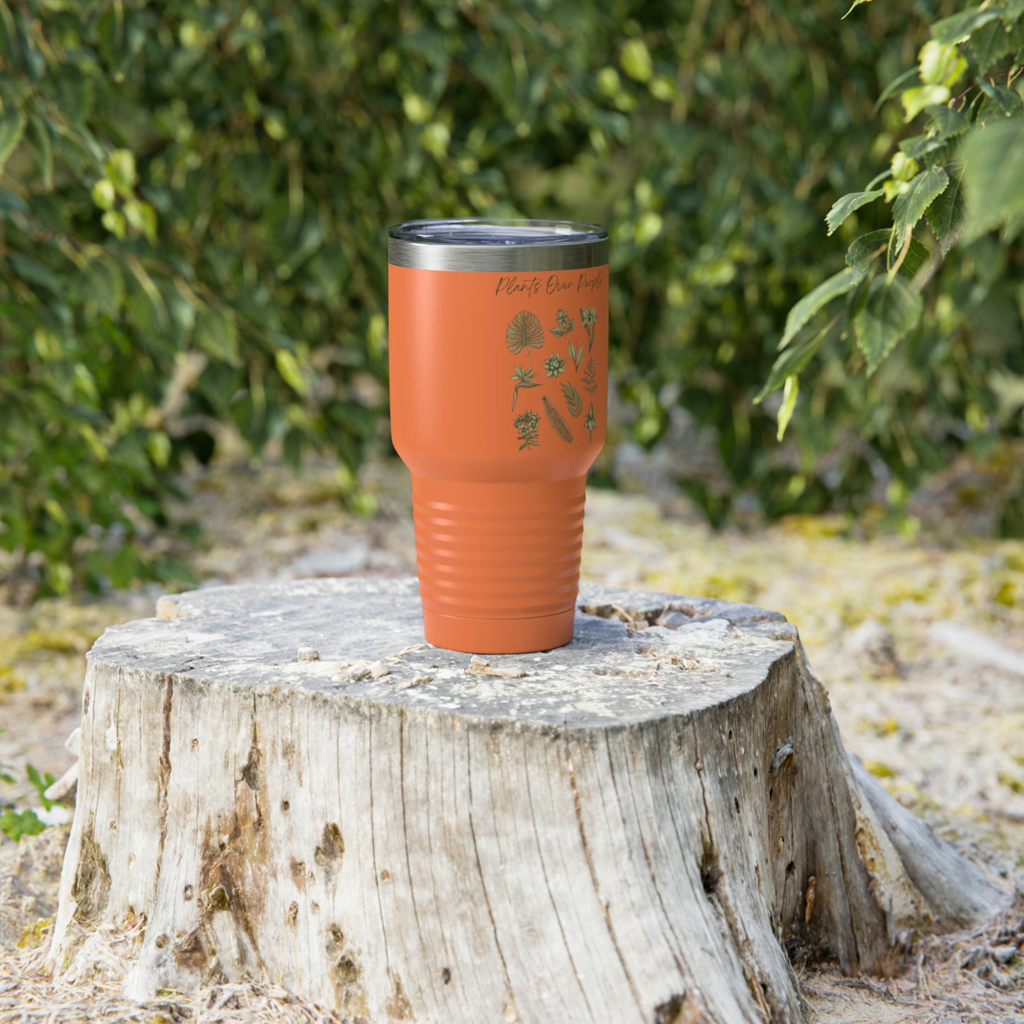 Plants Over People Ringneck Tumbler, 30oz