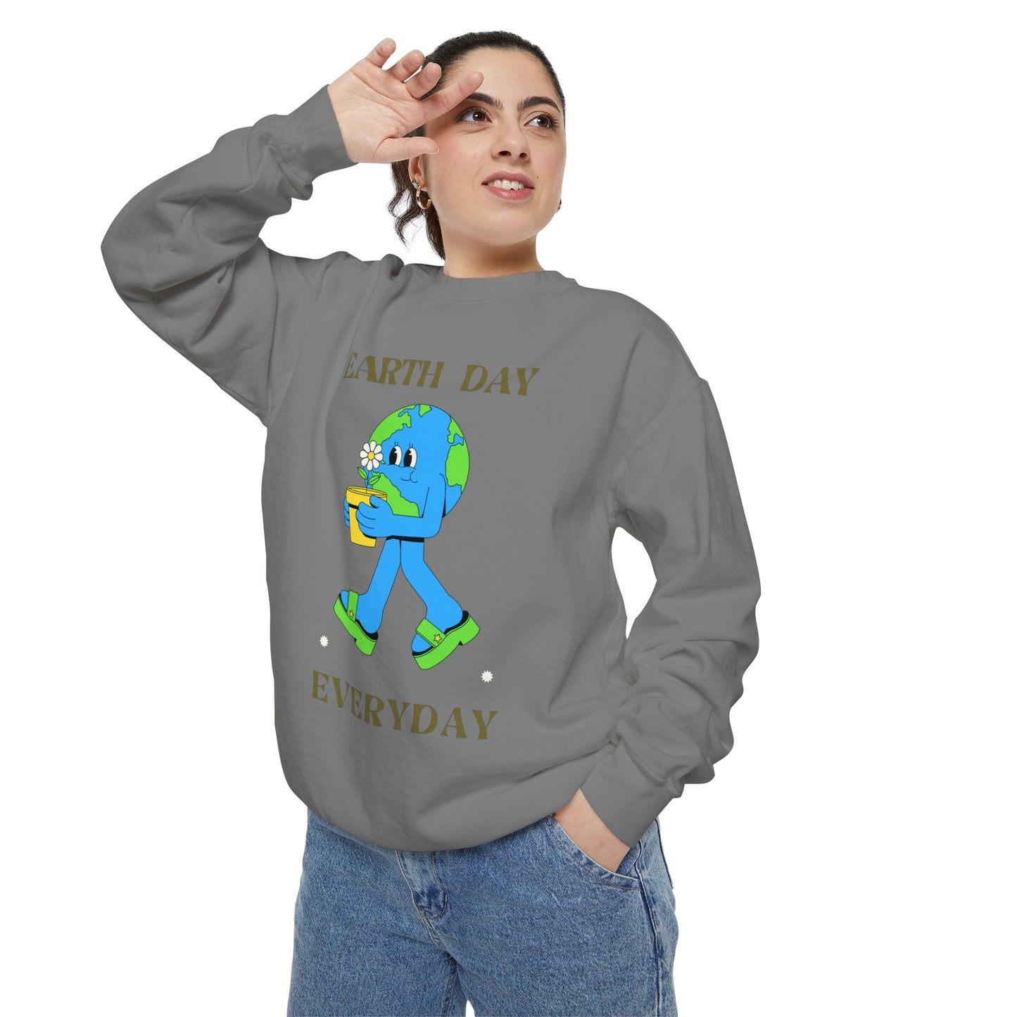 Earth Day Everyday Unisex Garment-Dyed Sweatshirt