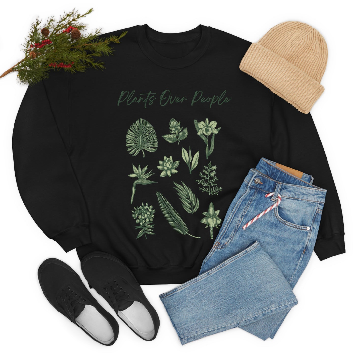 Plants Over People Unisex Crewneck