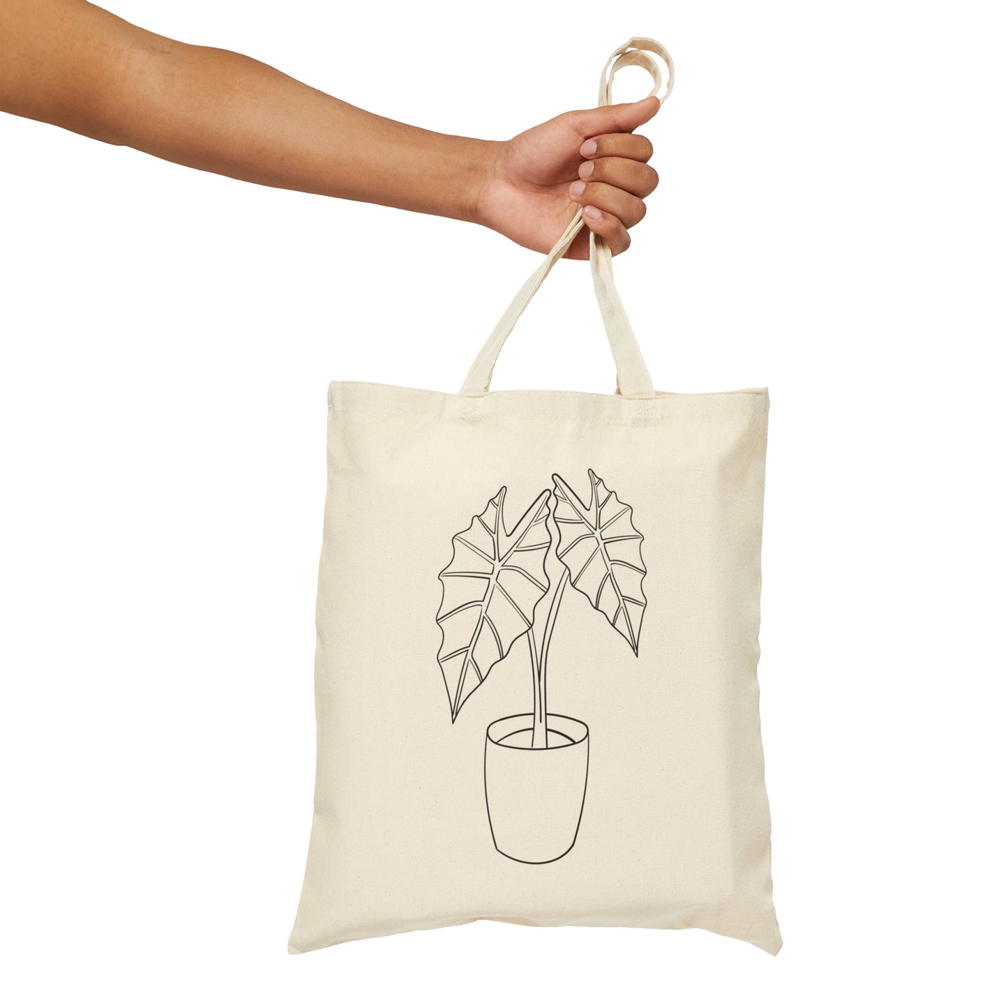 Alocasia Cotton Canvas Tote Bag