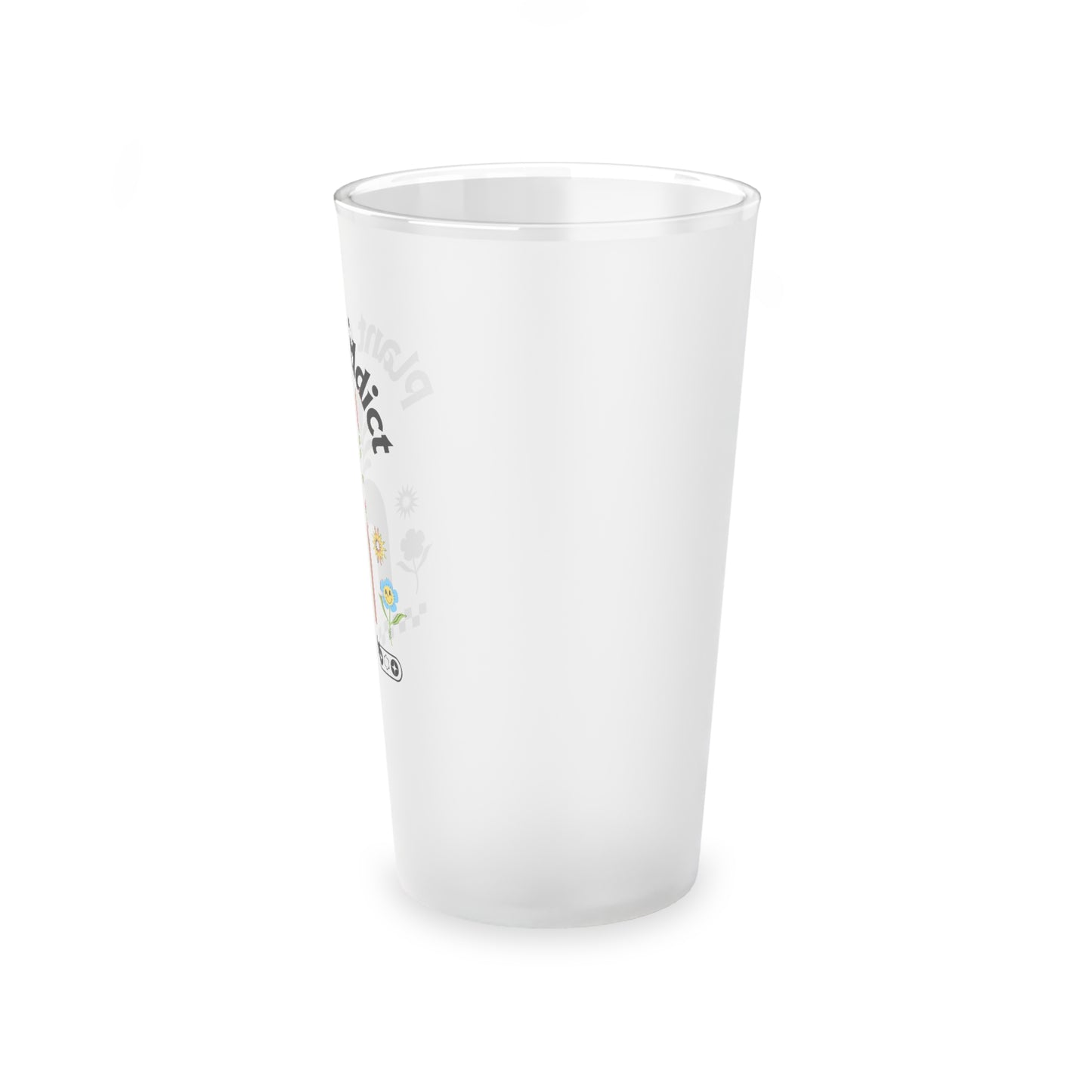 Plant Addict Frosted Pint Glass