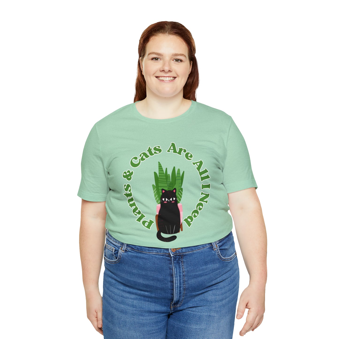 Plants & Cats Are All I Need Unisex Jersey Tee