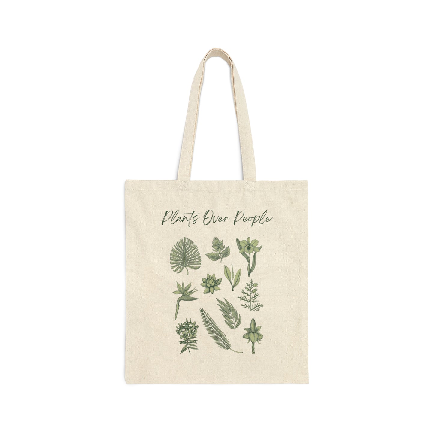 Plants Over People Canvas Tote Bag