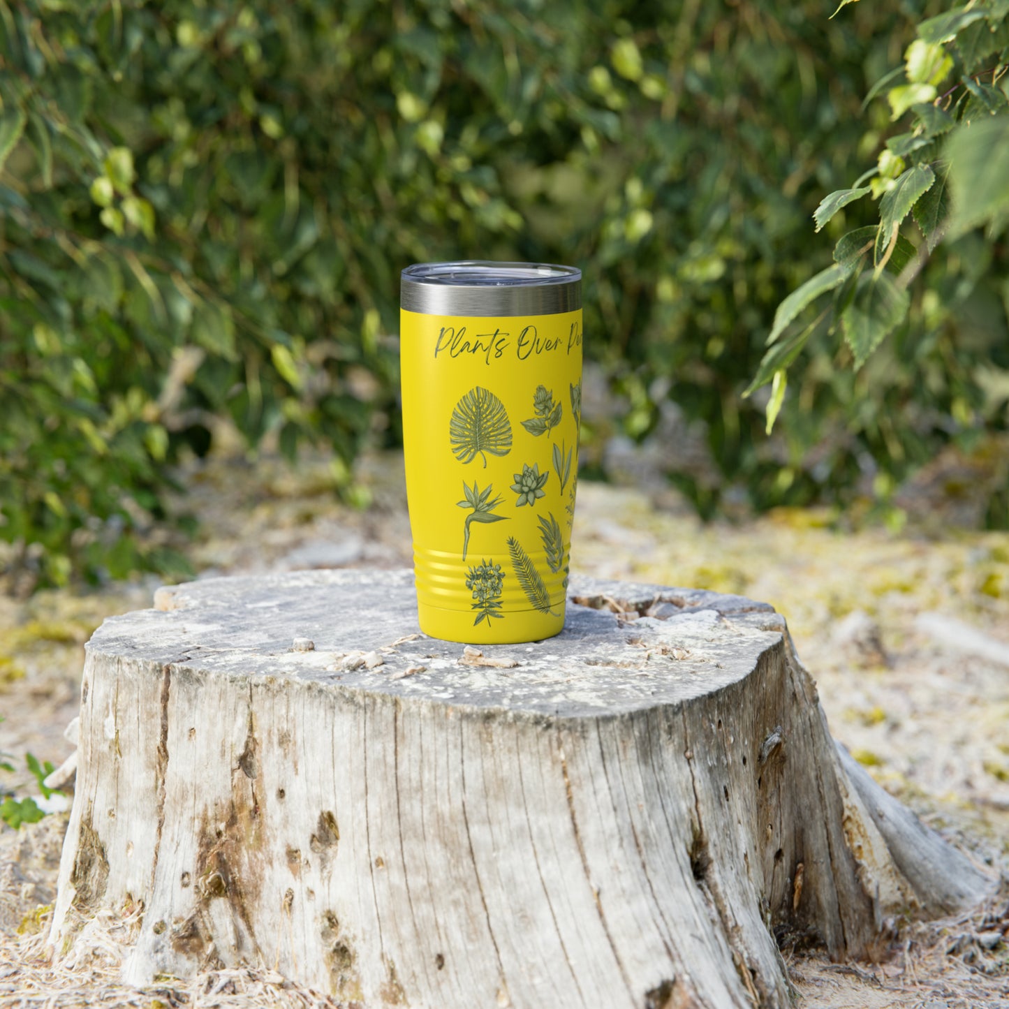 Plants Over People Ringneck Tumbler, 20oz