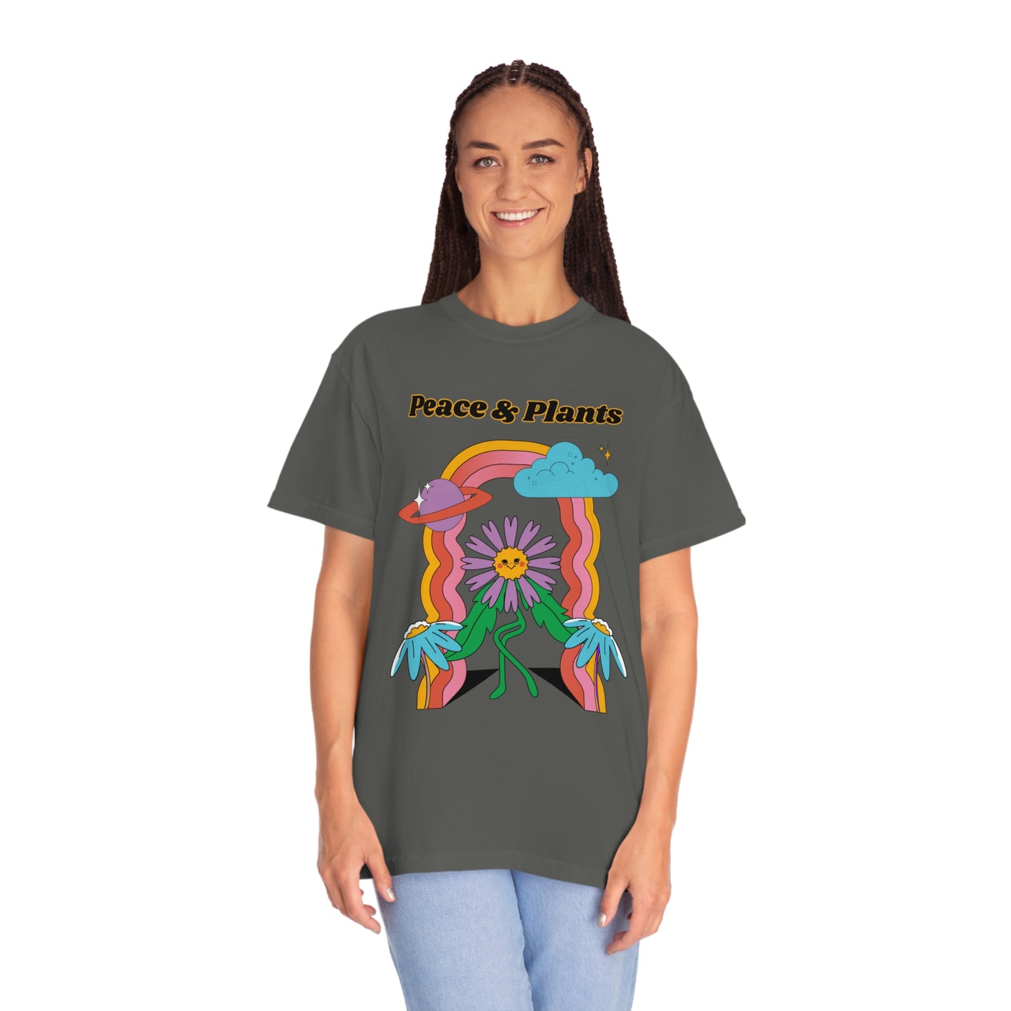 Peace & Plants Garment-Dyed T-shirt