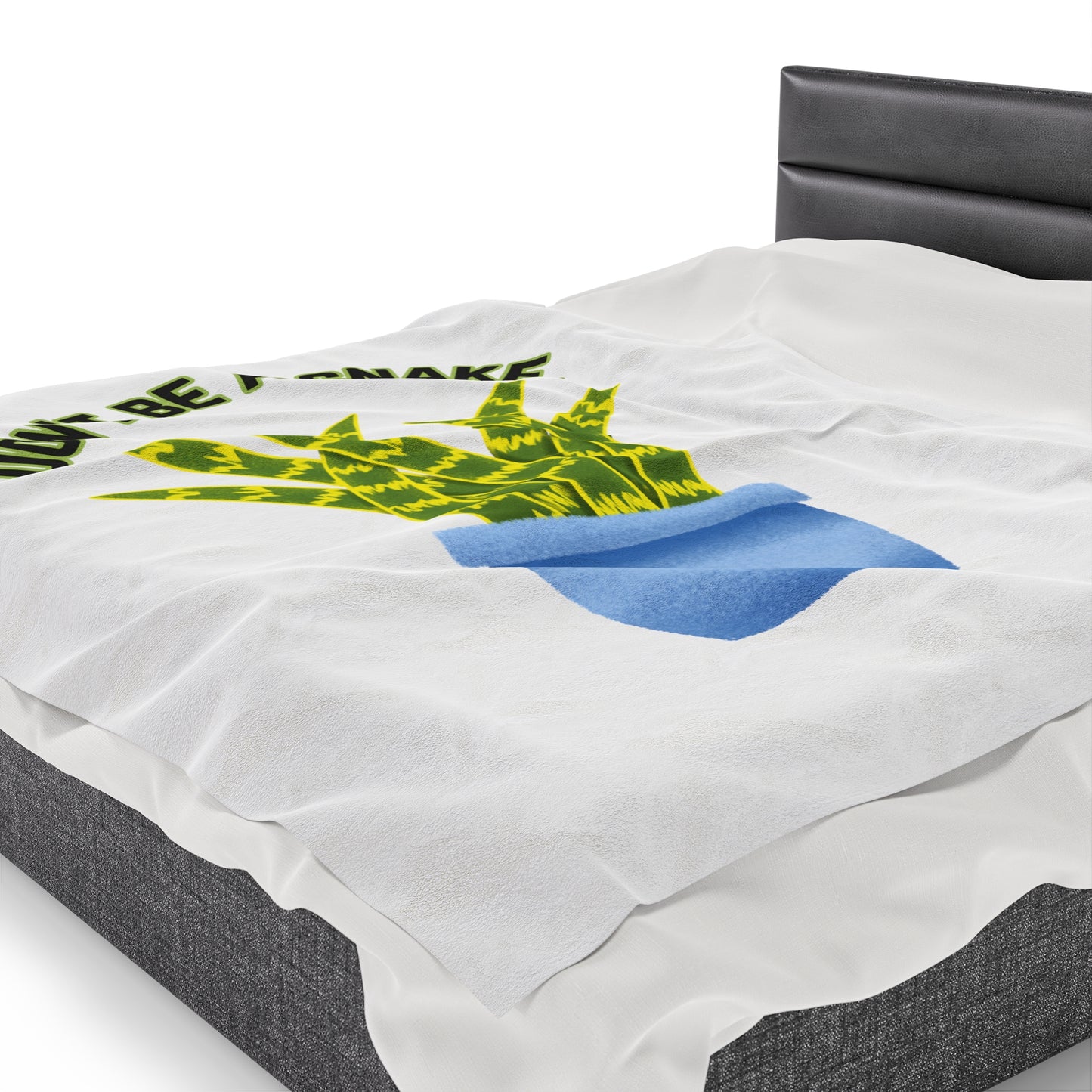 Don't Be A Snake Velveteen Plush Blanket