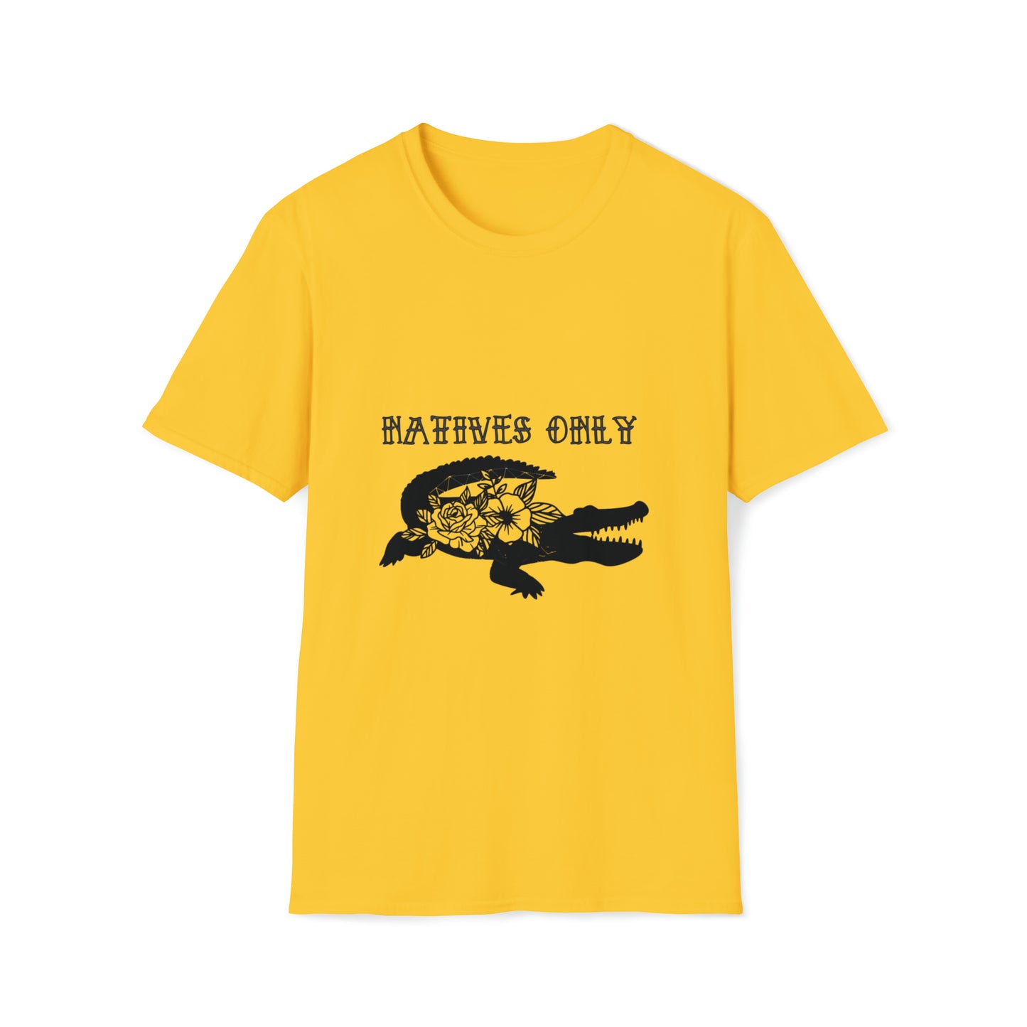 Natives Only Alligator Unisex Softstyle T-Shirt