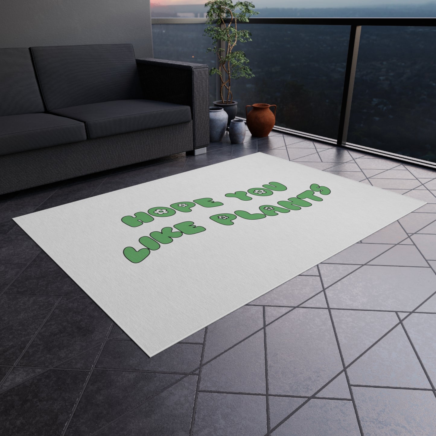 Hope You Like Plants Outdoor Rug