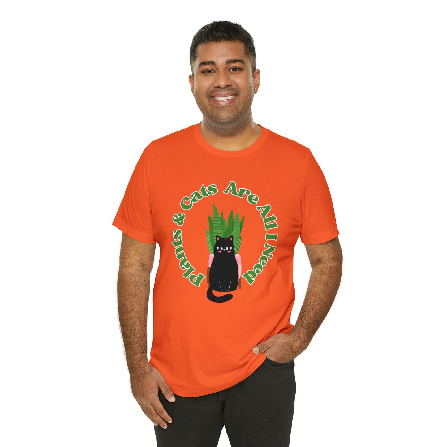 Plants & Cats Are All I Need Unisex Jersey Tee