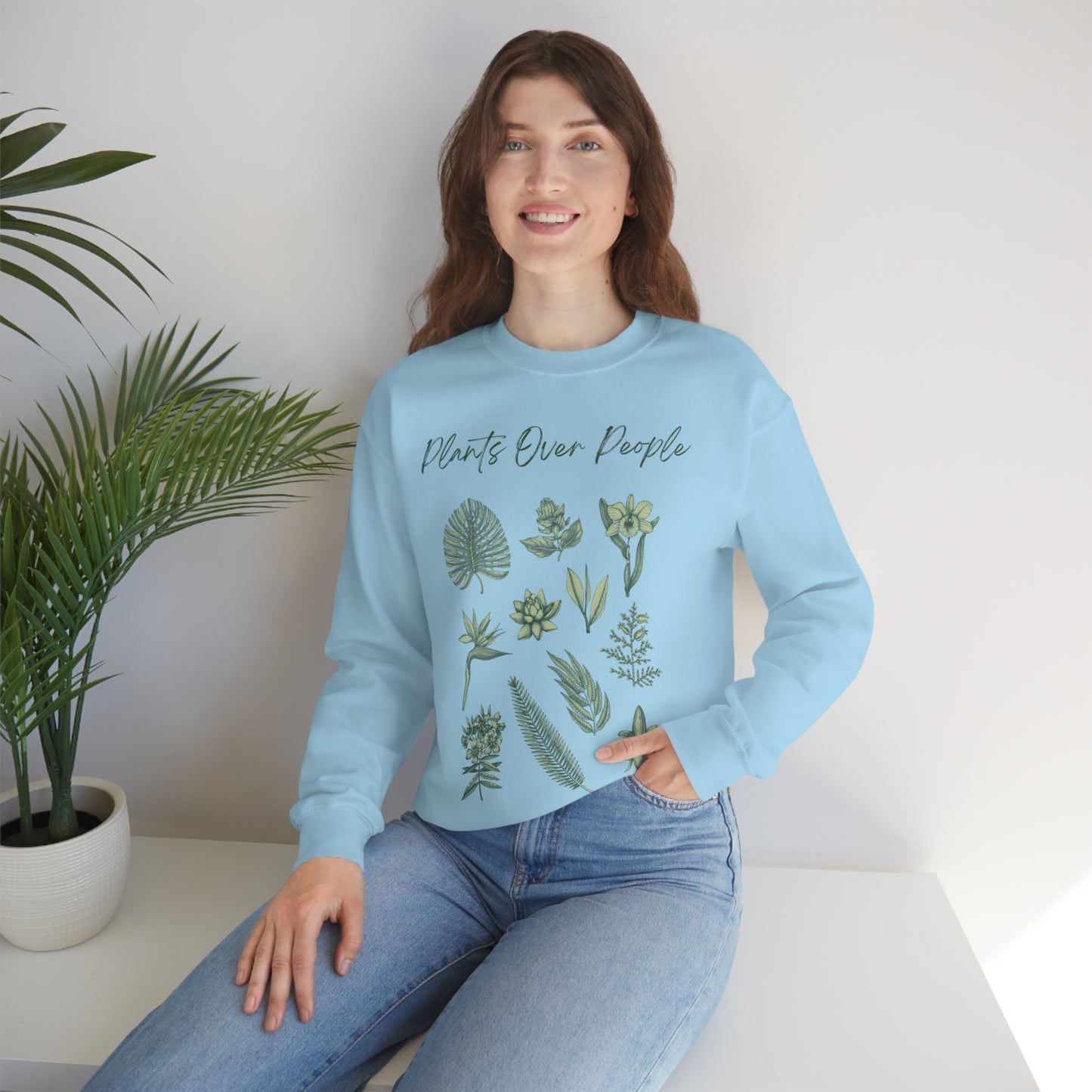 Plants Over People Unisex Crewneck