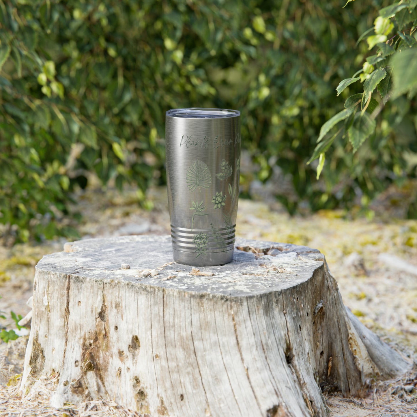 Plants Over People Ringneck Tumbler, 20oz