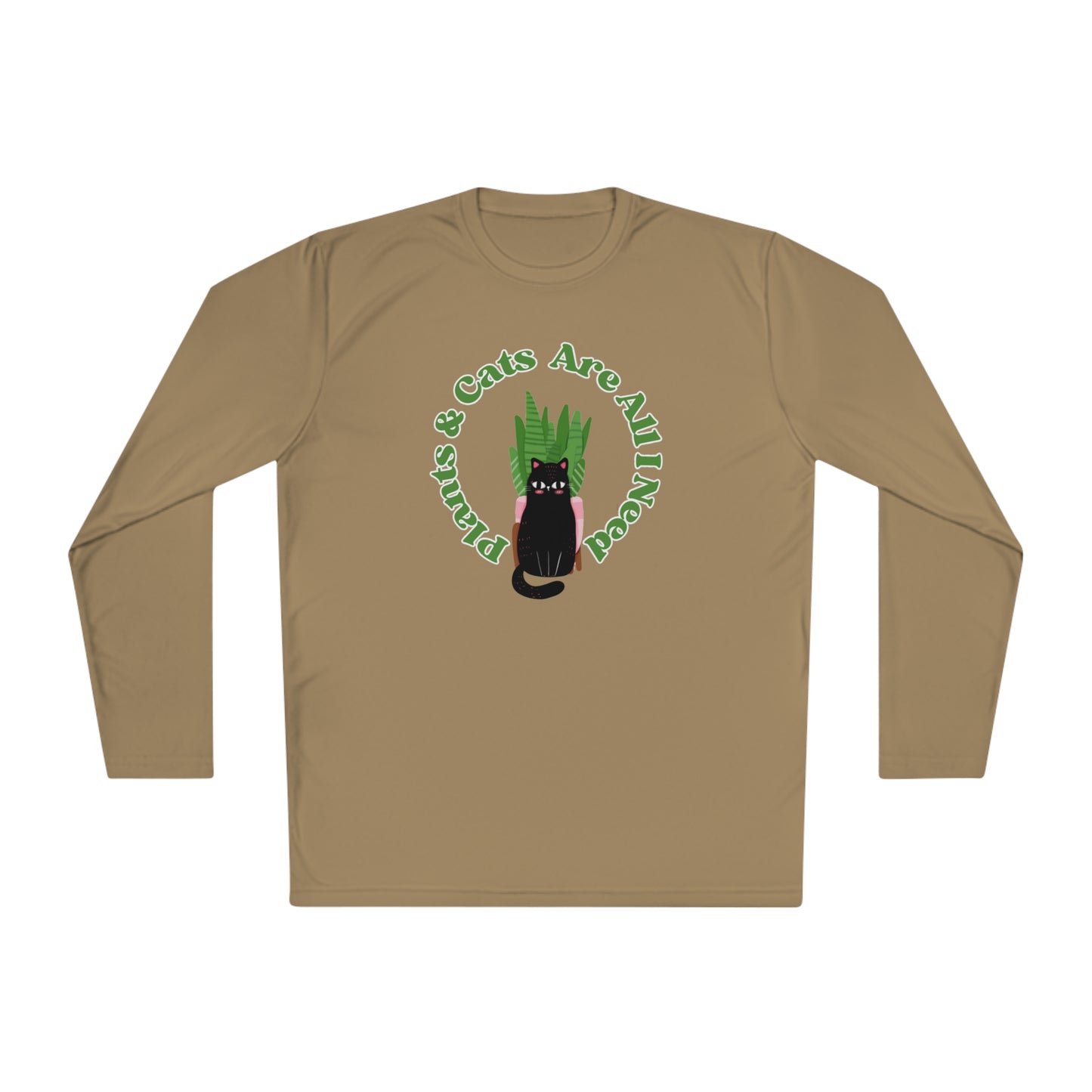 Plants & Cats Are All I Need Unisex Lightweight Long Sleeve