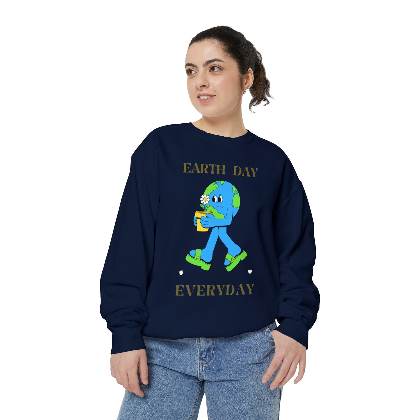 Earth Day Everyday Unisex Garment-Dyed Sweatshirt