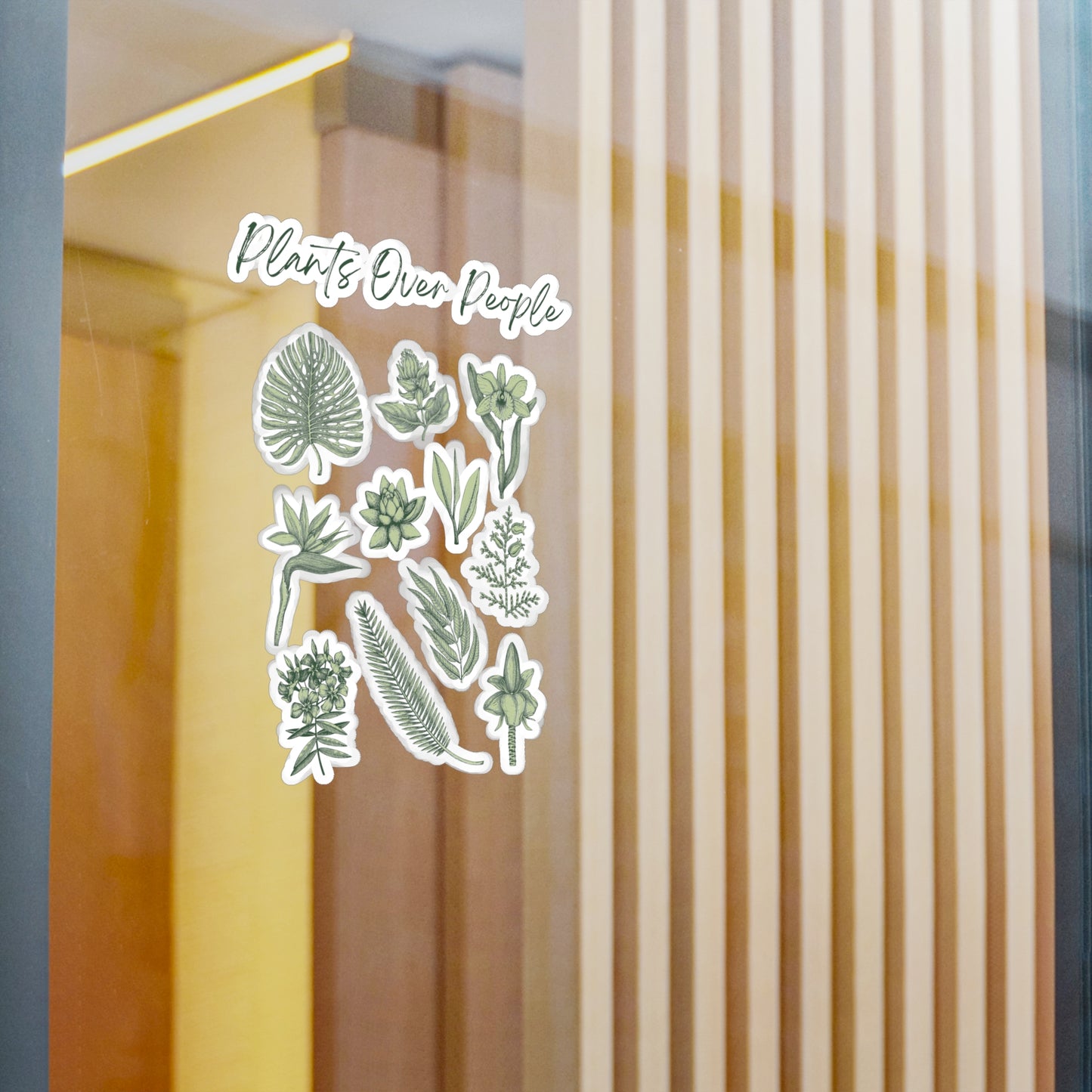 Plants Over People Vinyl Decals