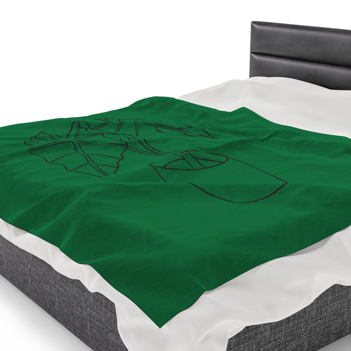 Alocasia Velveteen Plush Blanket