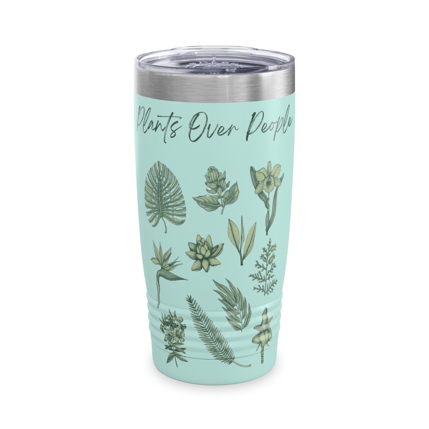 Plants Over People Ringneck Tumbler, 20oz