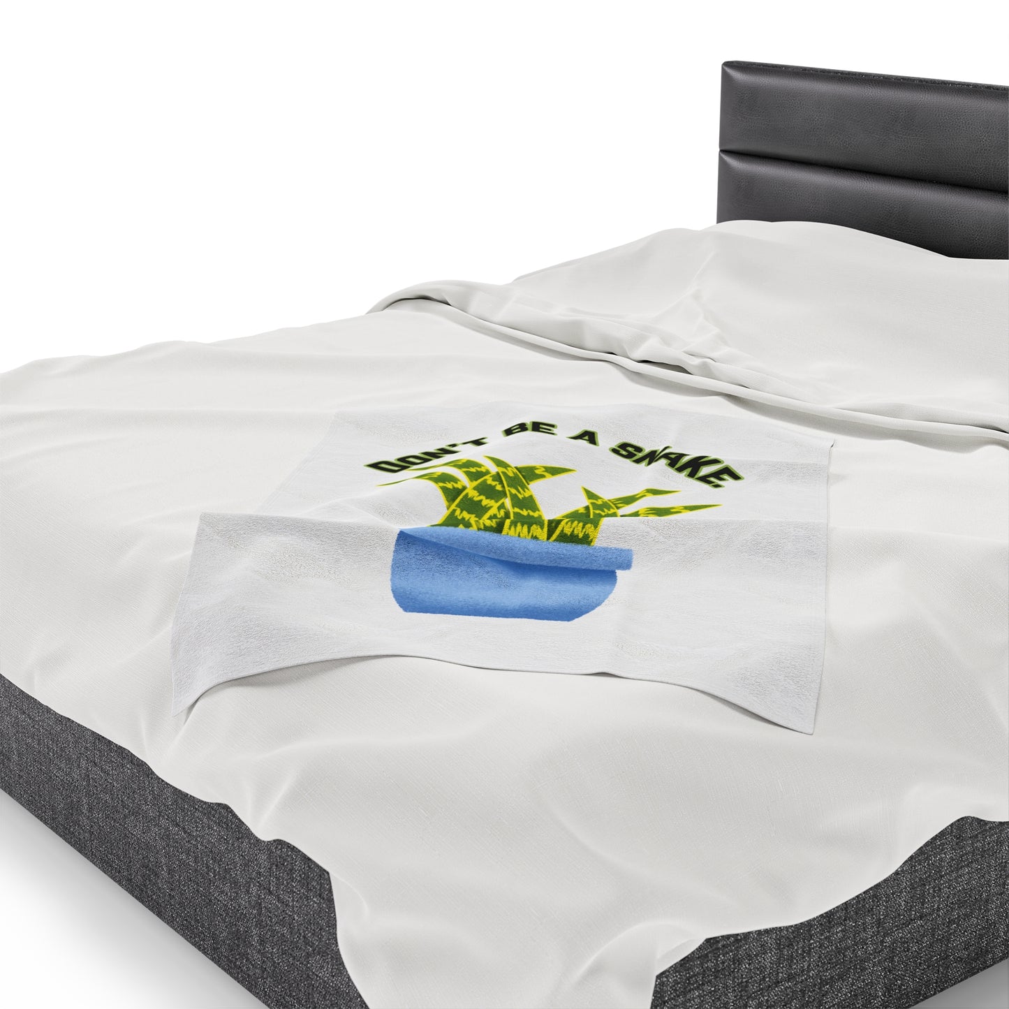 Don't Be A Snake Velveteen Plush Blanket