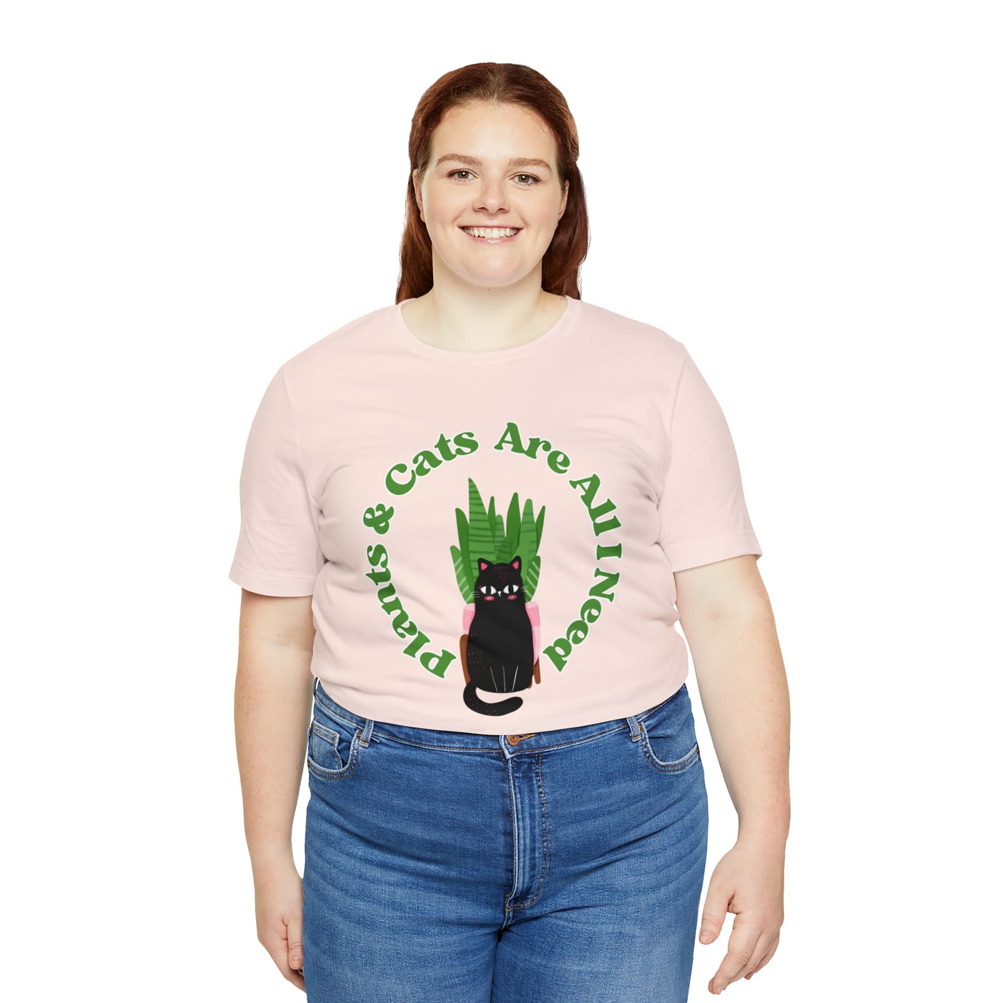 Plants & Cats Are All I Need Unisex Jersey Tee