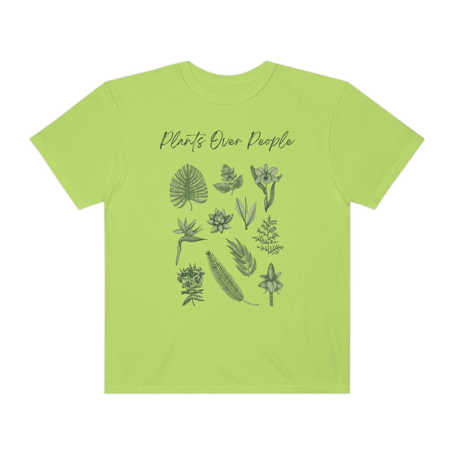 Plants Over People Unisex Garment-Dyed T-shirt
