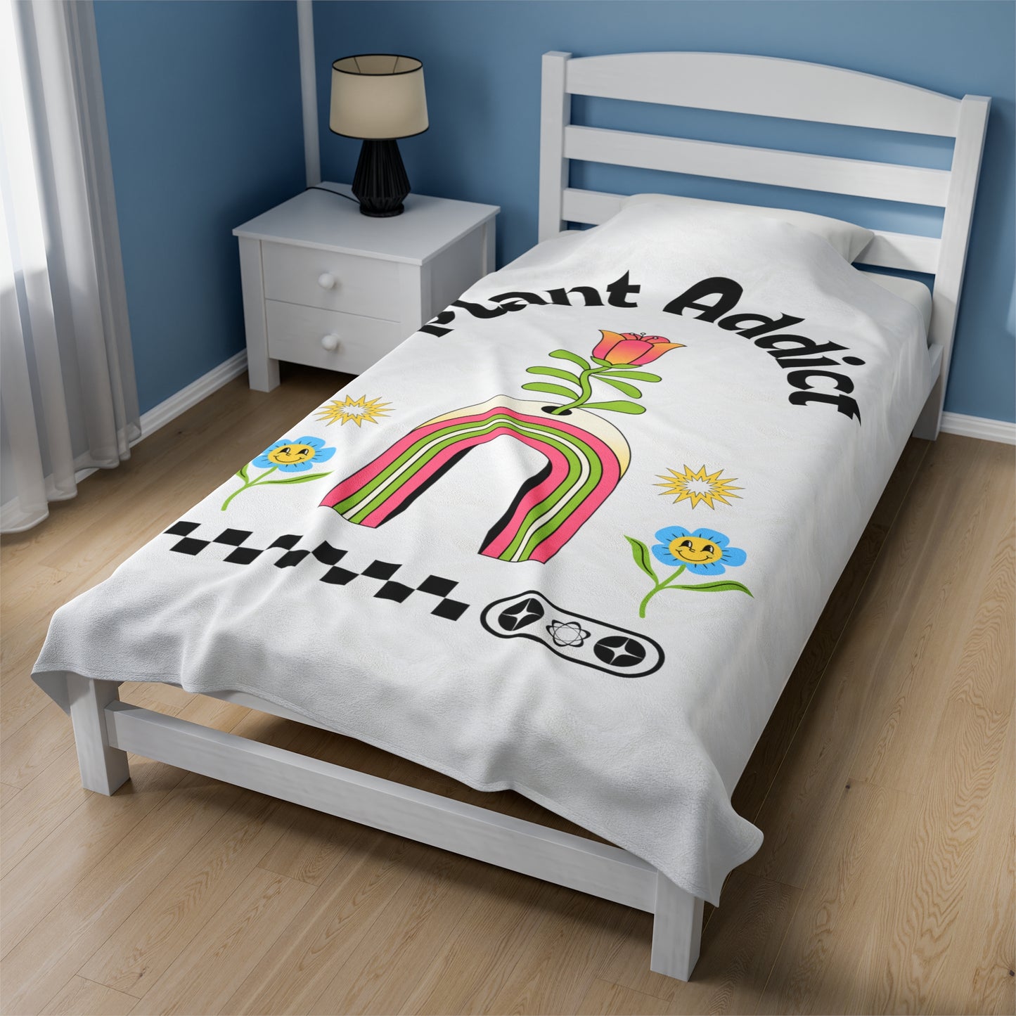 Plant Addict Velveteen Plush Blanket