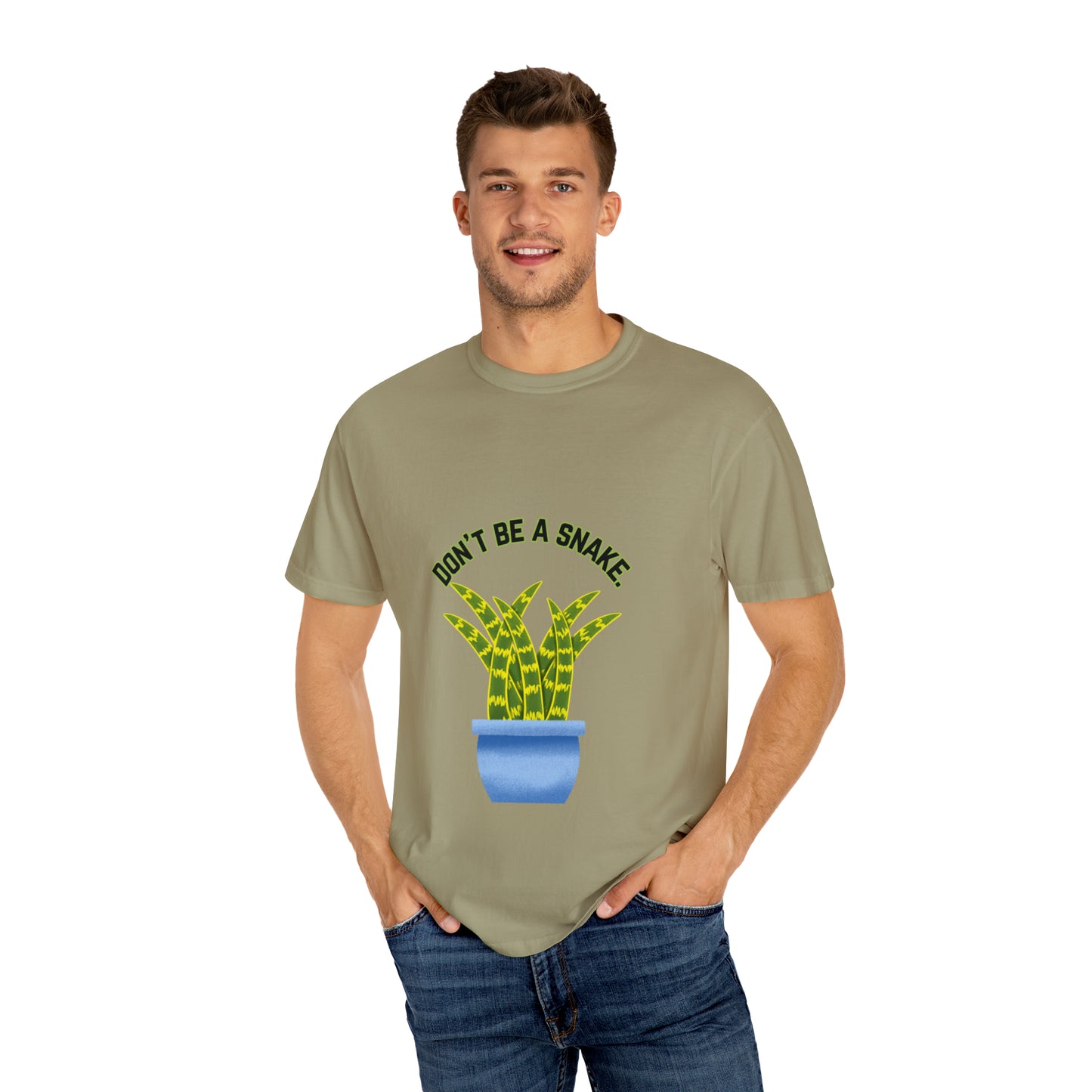 Don't Be A Snake Unisex Garment-Dyed T-shirt
