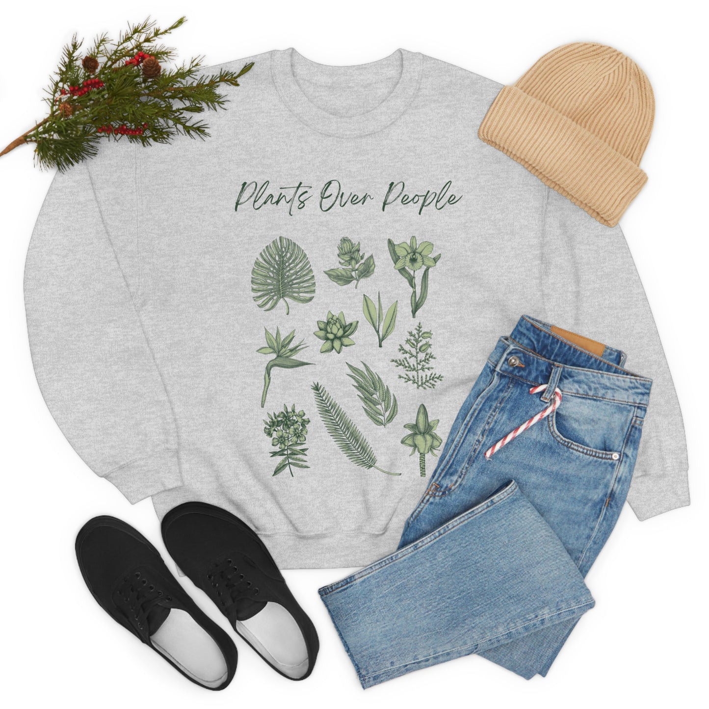 Plants Over People Unisex Crewneck