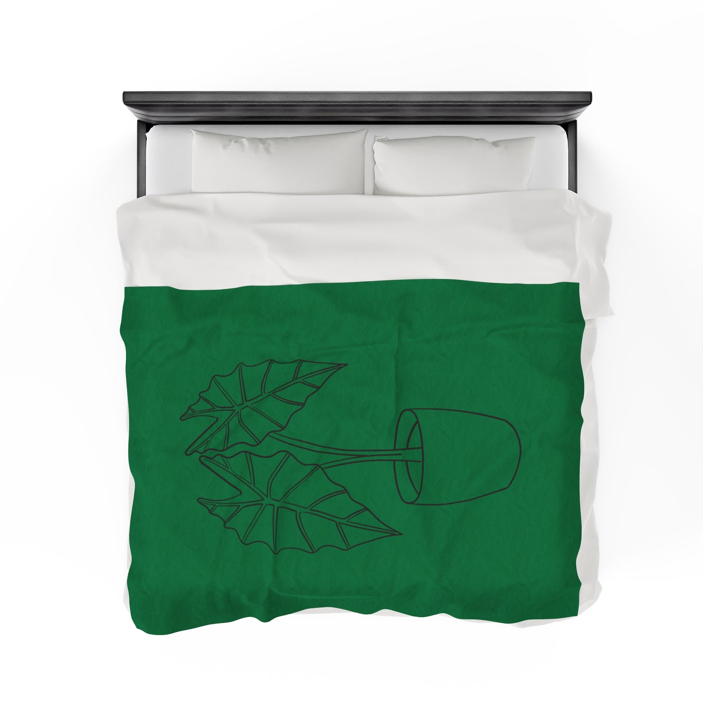 Alocasia Velveteen Plush Blanket
