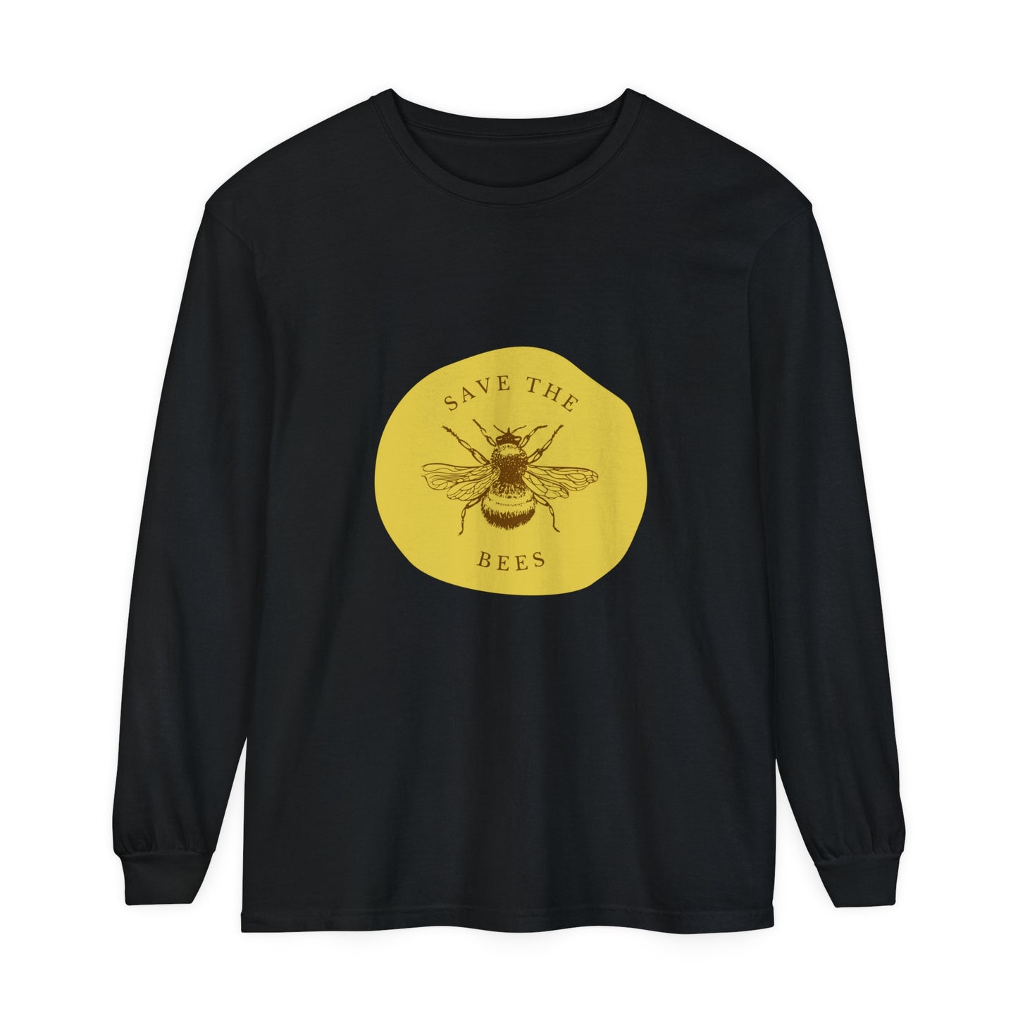 Save The Bees Unisex Garment-dyed Long Sleeve