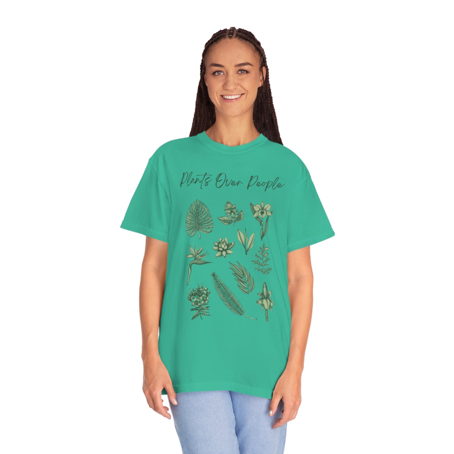 Plants Over People Unisex Garment-Dyed T-shirt