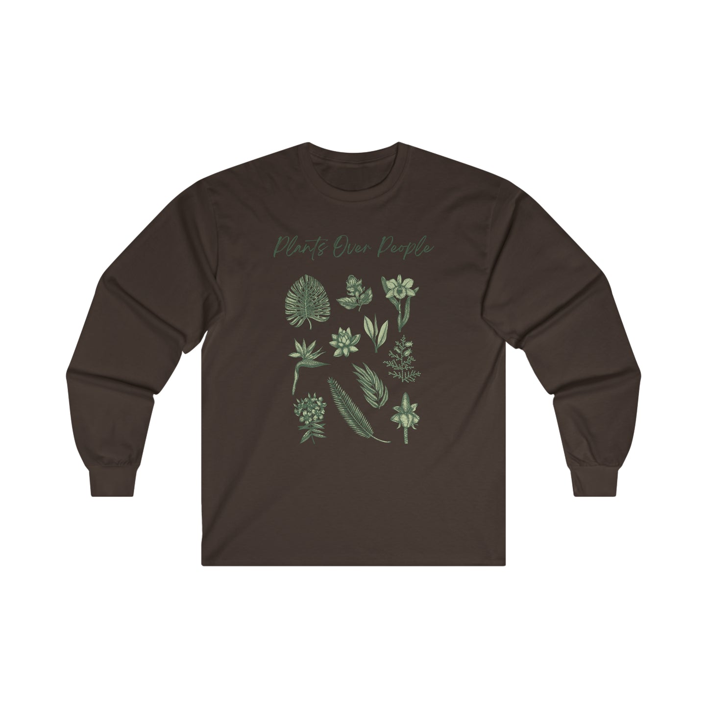 Plants Over People Cotton Long Sleeve