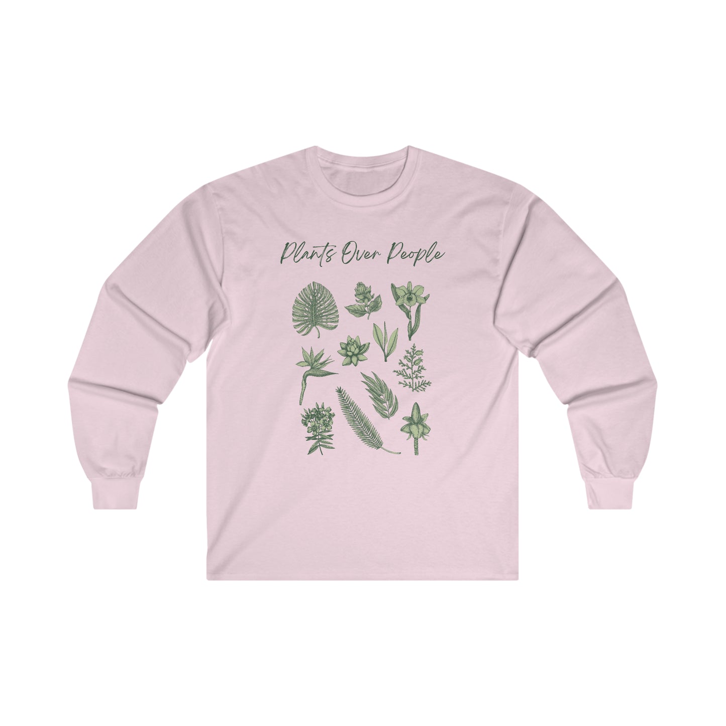 Plants Over People Cotton Long Sleeve