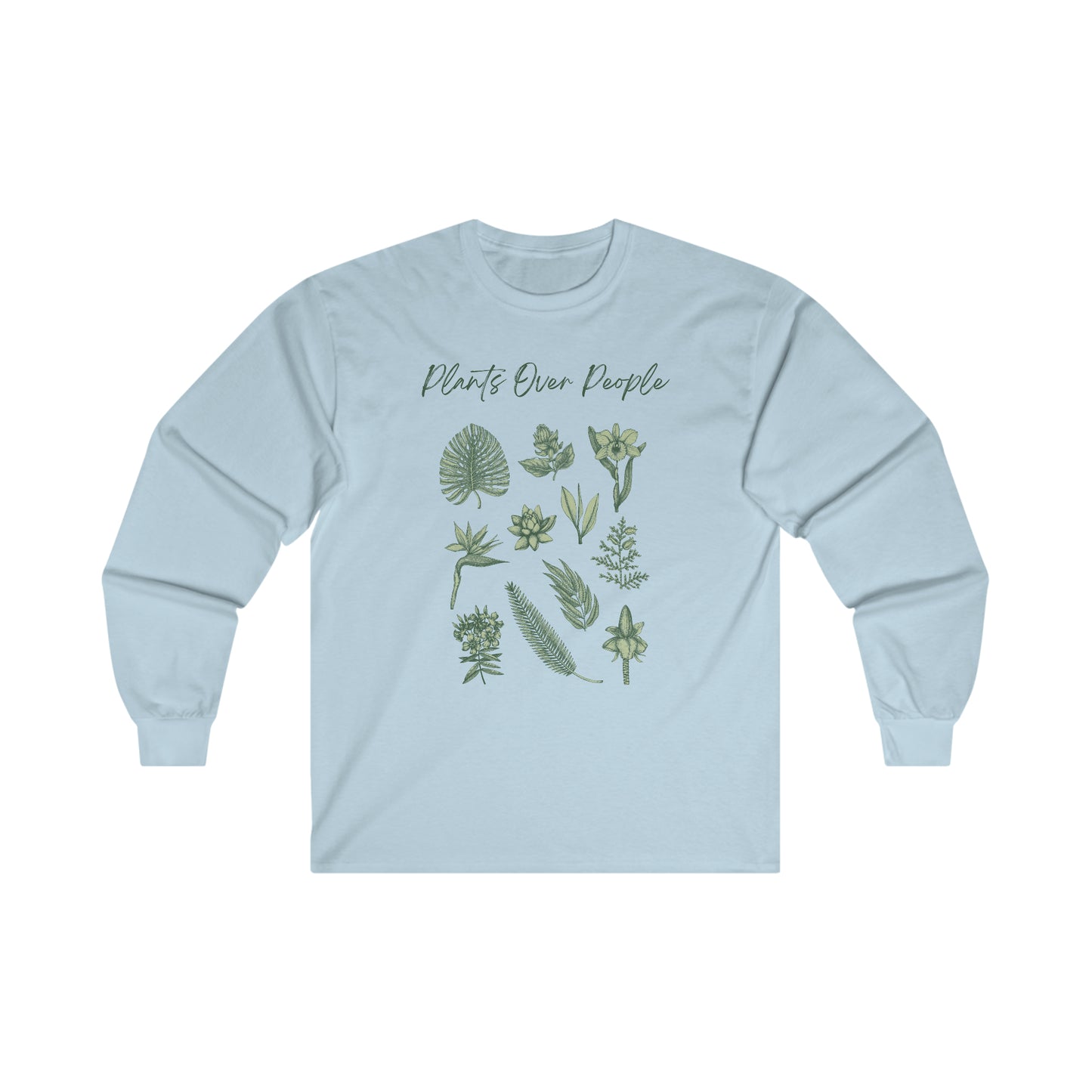 Plants Over People Cotton Long Sleeve