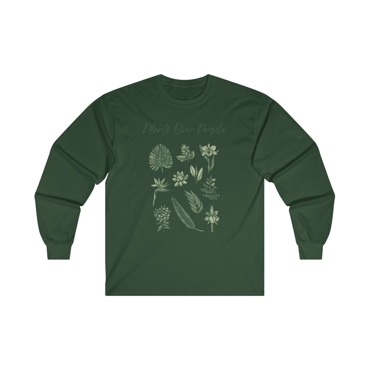 Plants Over People Cotton Long Sleeve