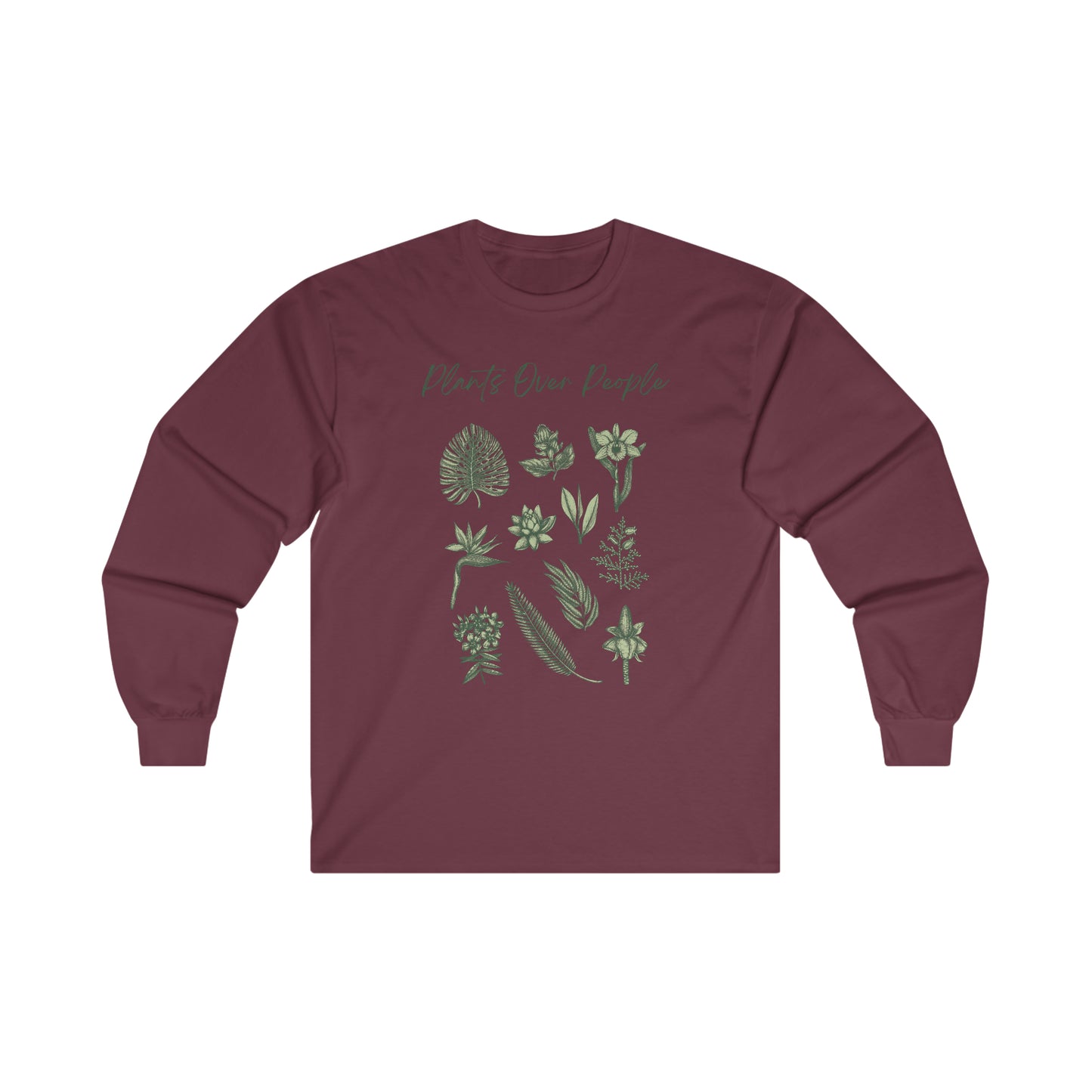 Plants Over People Cotton Long Sleeve
