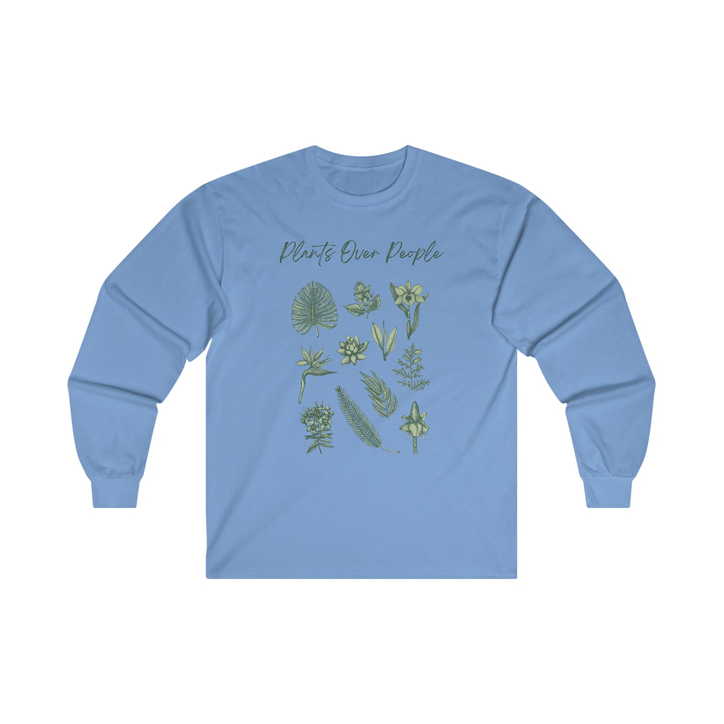 Plants Over People Cotton Long Sleeve