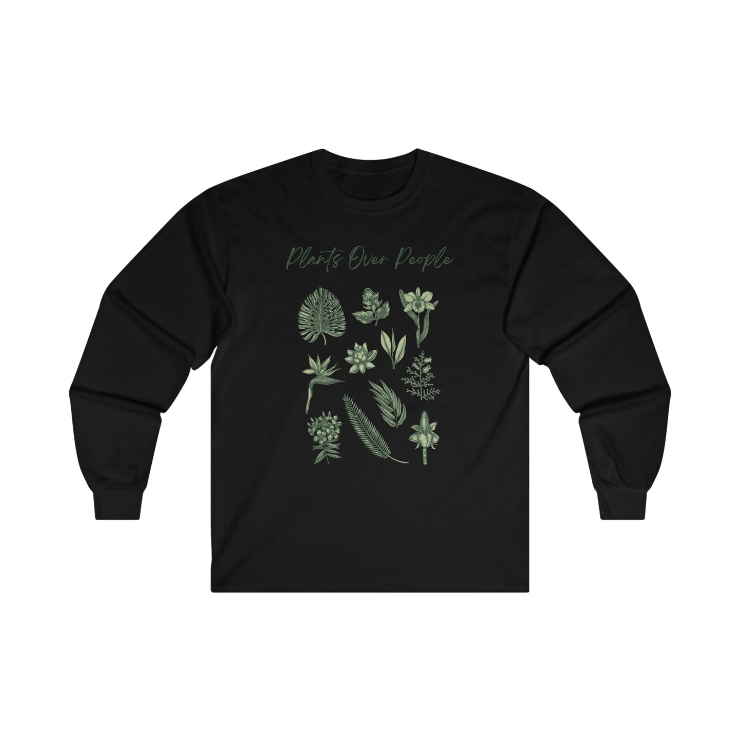 Plants Over People Cotton Long Sleeve