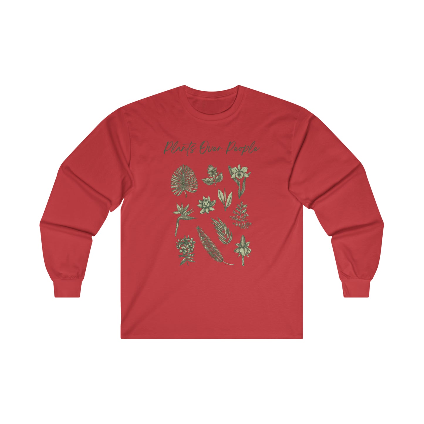 Plants Over People Cotton Long Sleeve