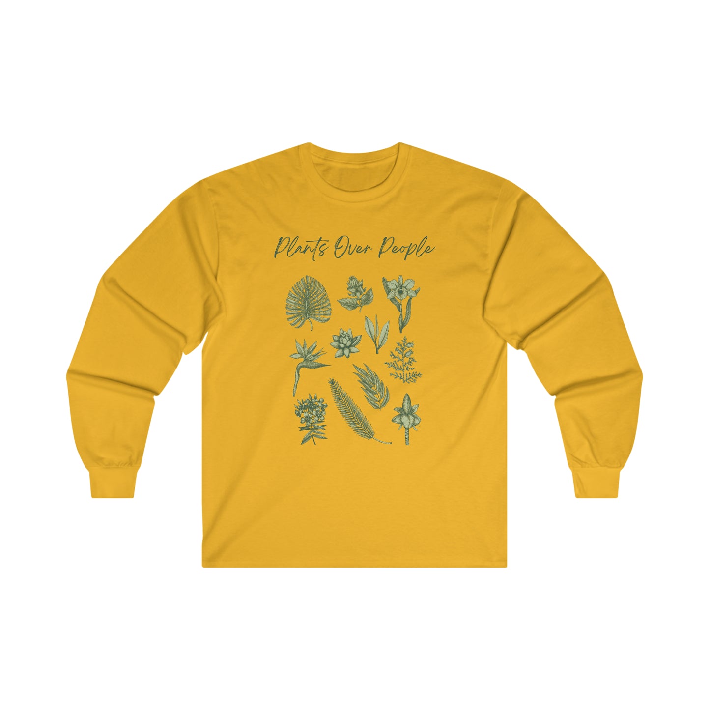Plants Over People Cotton Long Sleeve