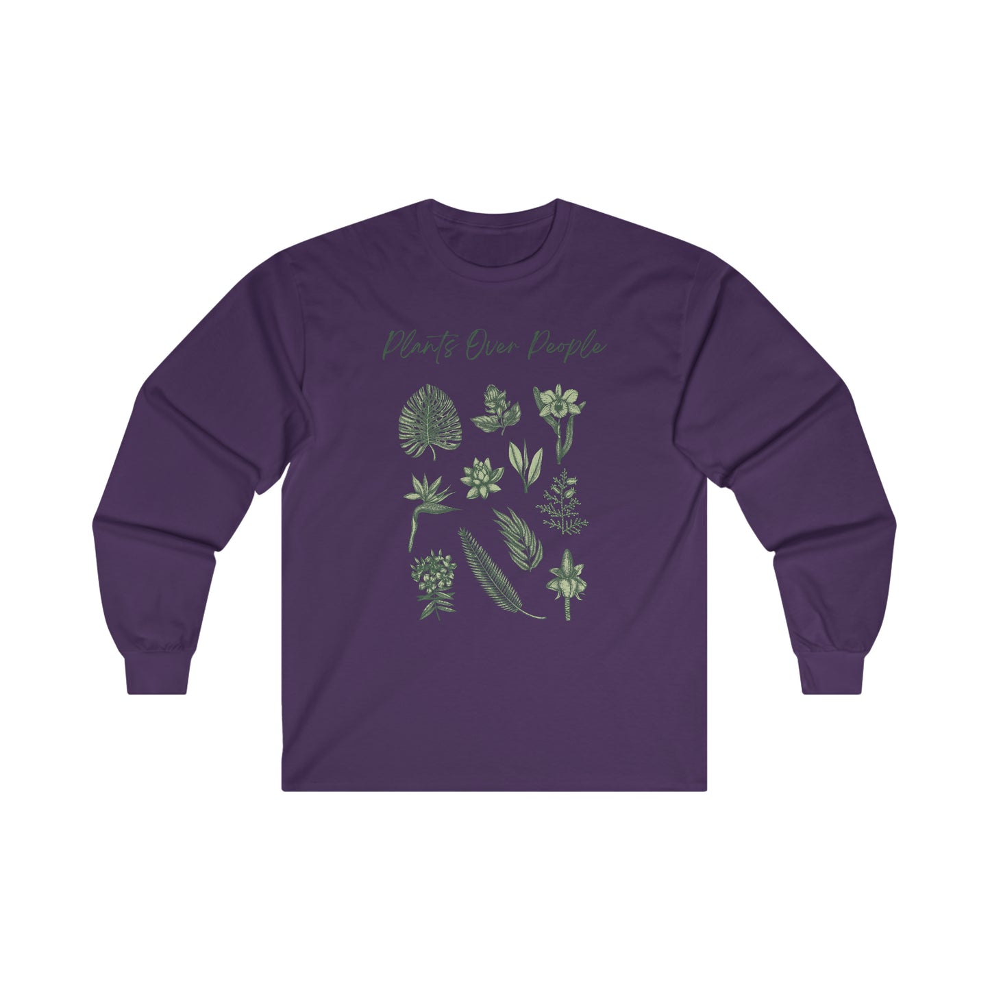 Plants Over People Cotton Long Sleeve