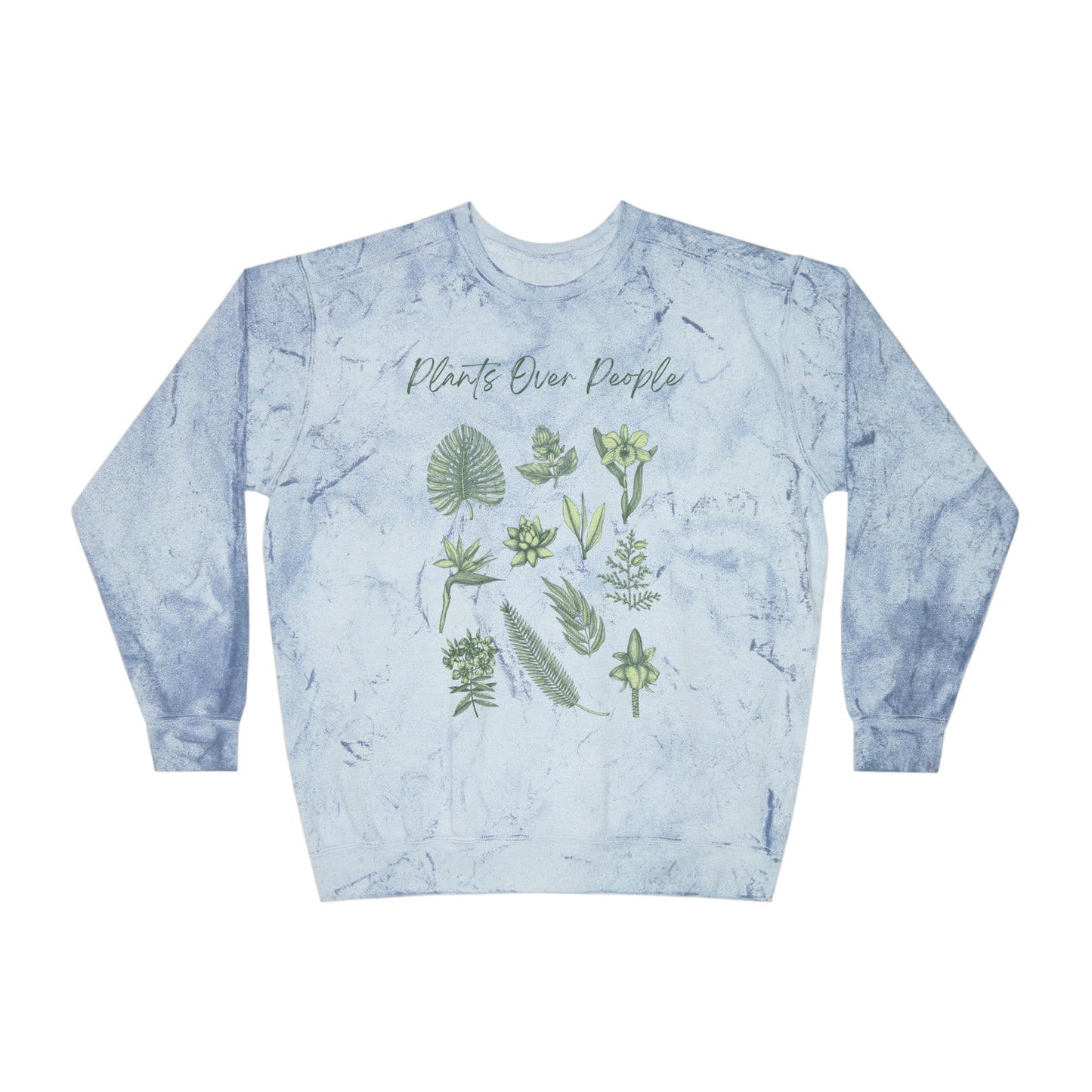 Plants Over People Unisex Color Blast Crewneck